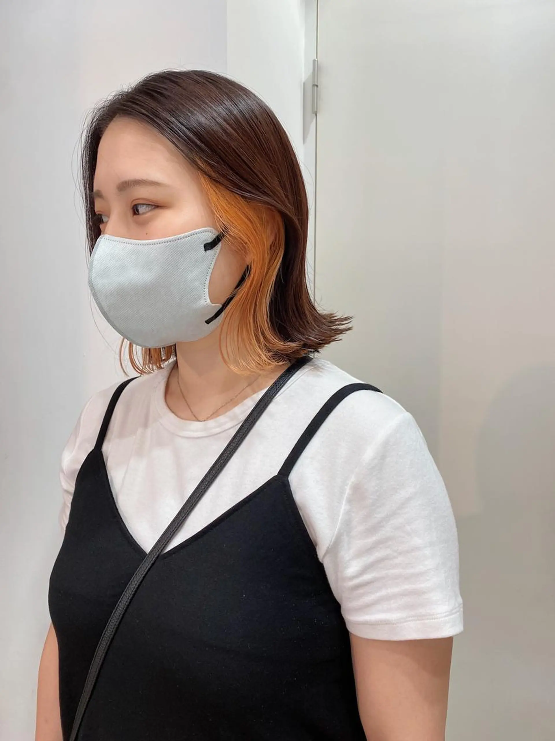 ミディアム カラー ヘアアレンジ インナーカラー ブリーチなしカラー/ 髪質改善/寺門束のヘアスタイル