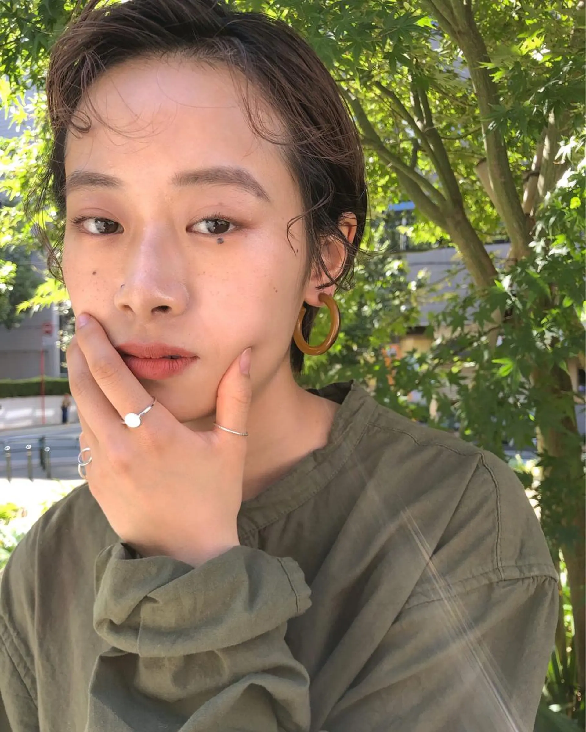 ショート カラー ヘアアレンジ カット ヘアカラー トリートメント 早瀬裕之 パーマのヘアスタイル