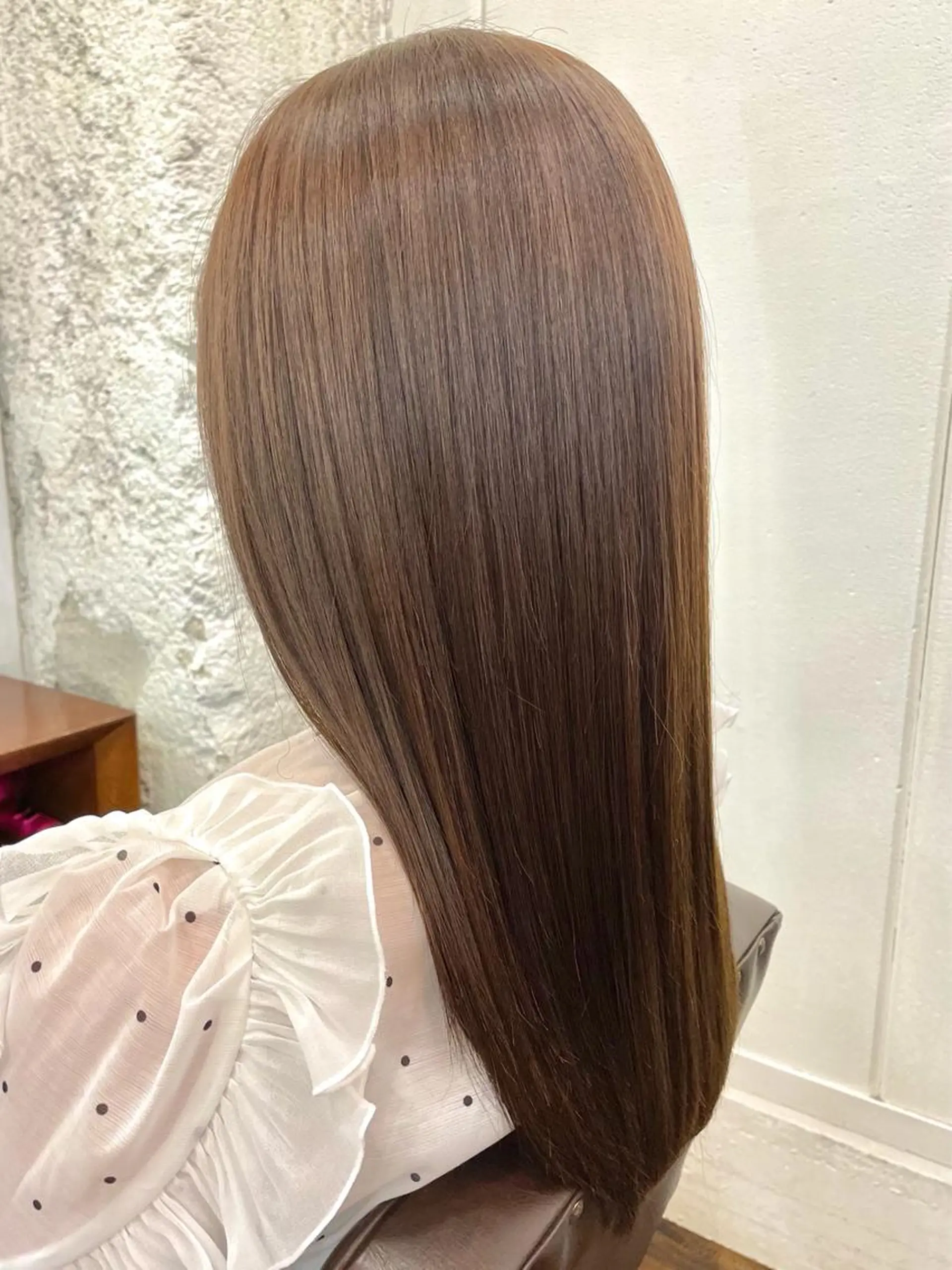 ロング カット 縮毛矯正 トリートメント ツヤ美髪💐 髪質改善/高山愛来のヘアスタイル