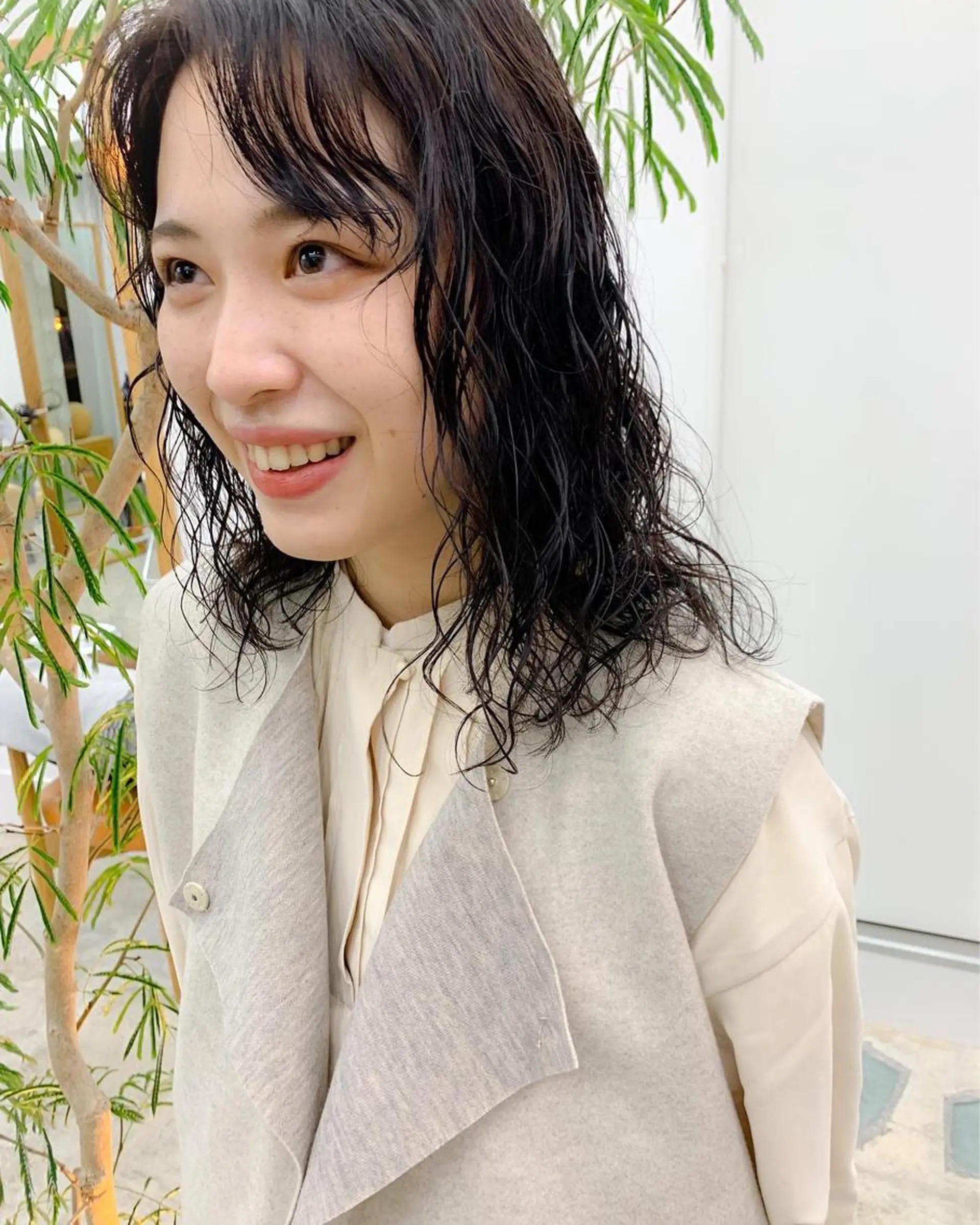 ミディアム パーマ ミディアムパーマ パーマ/パーマ落とし /藤木舜太のヘアスタイル