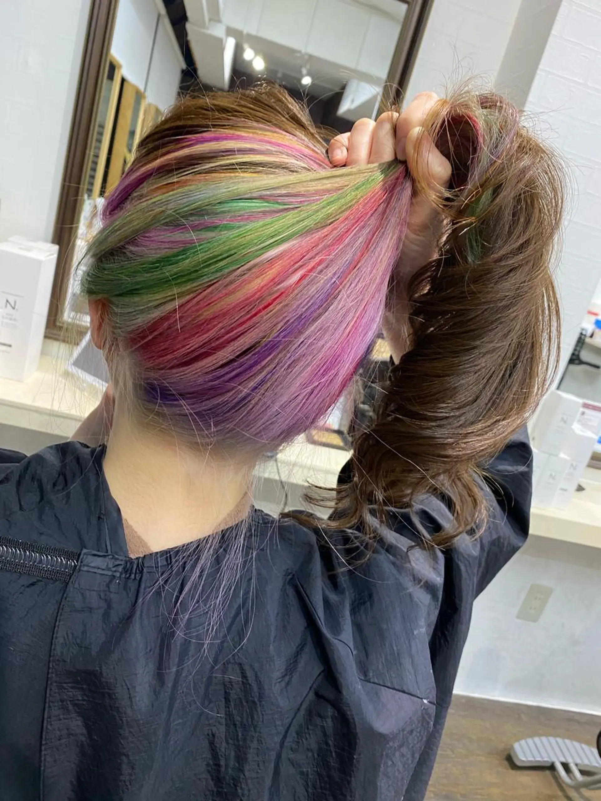 セミロング カラー IwAsh大和駅前店 河野亜里香のヘアスタイル