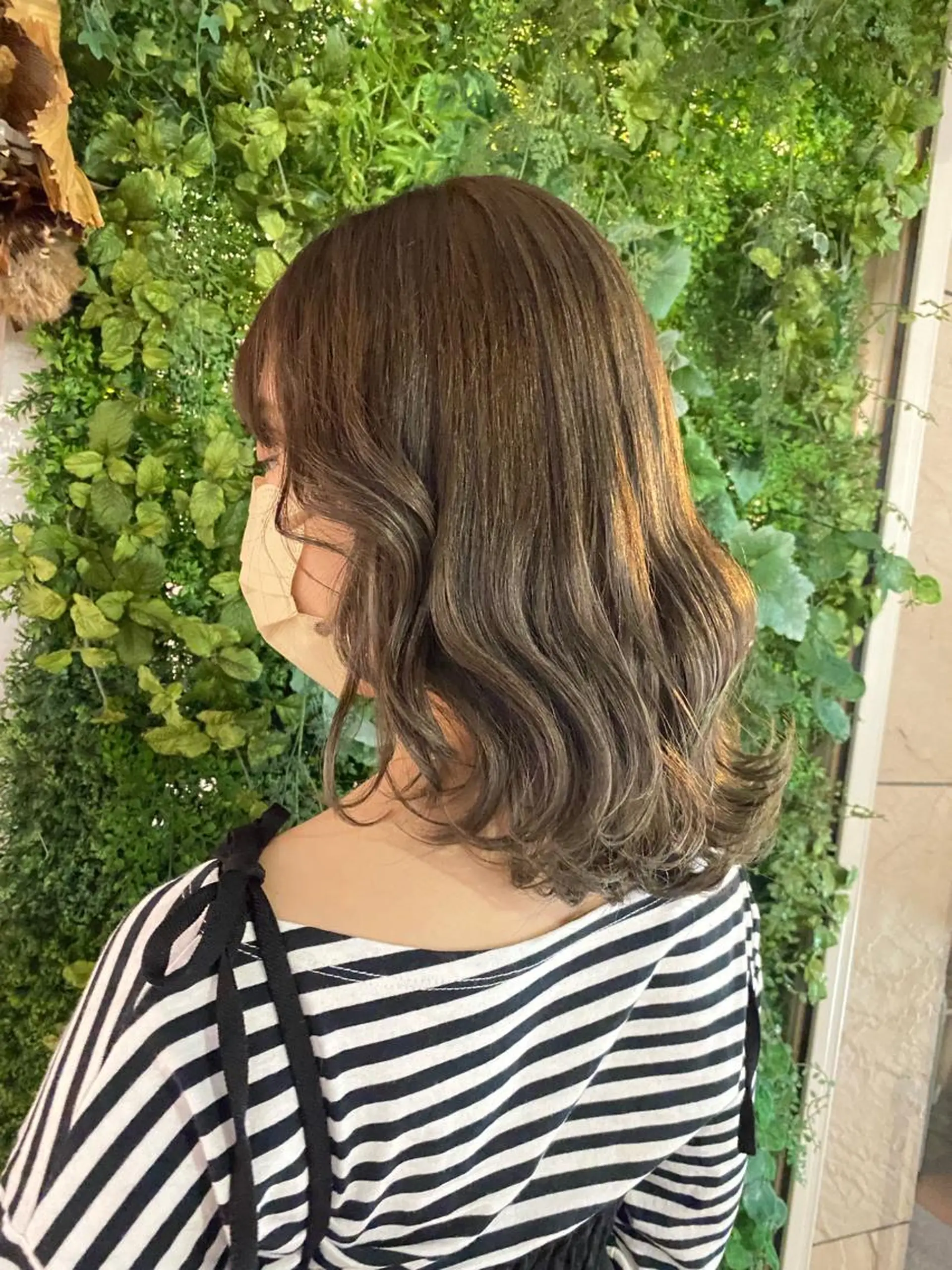 ミディアム カラー カット ヘアカラー 透明感カラー/韓国 ヘア🩶yuri🩵のヘアスタイル