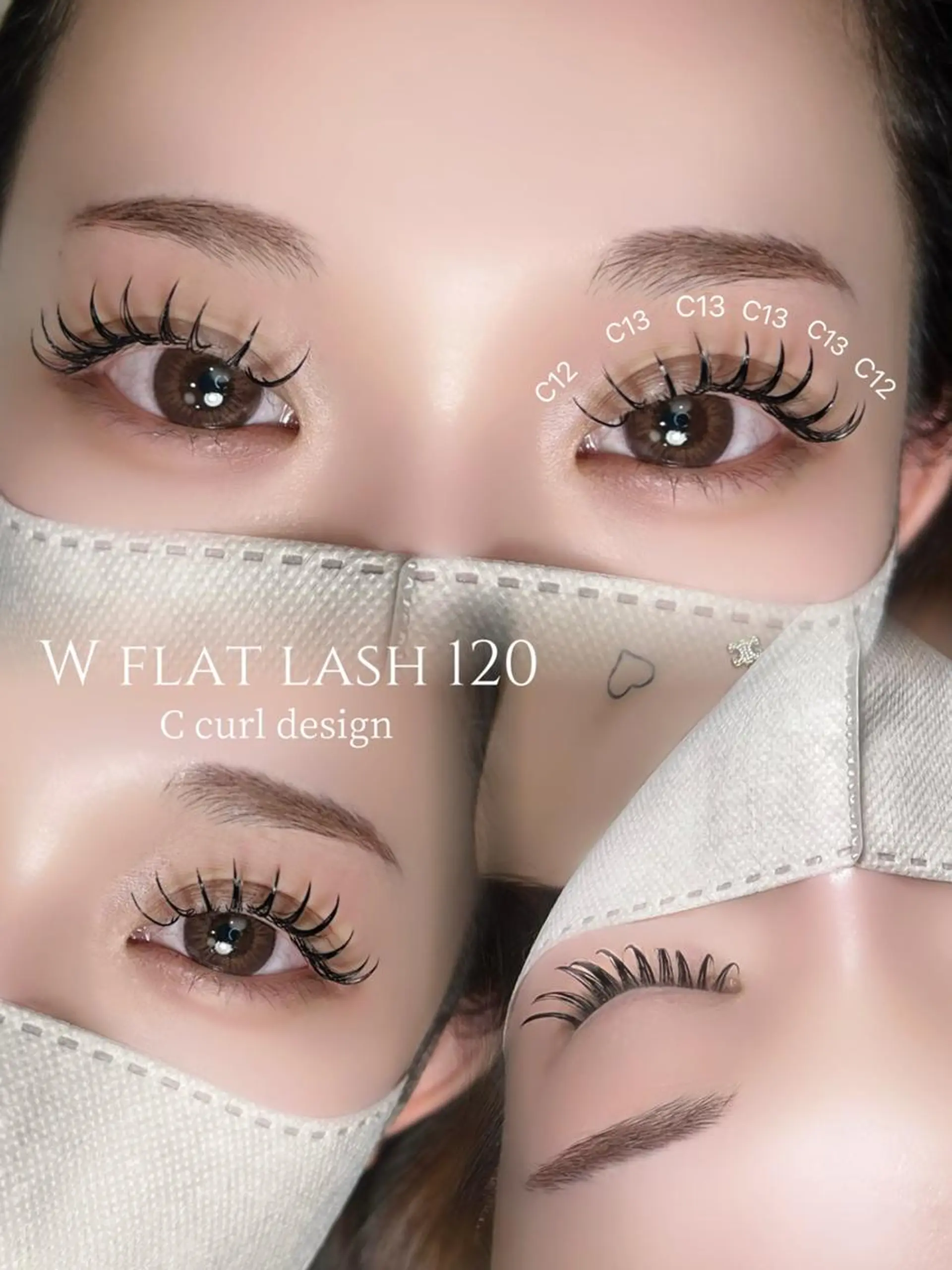 マツエク・マツパ フラットラッシュ ワンホンマツエク ＲＥＢＥＳＴ 心斎橋店のマツエク・マツパデザイン