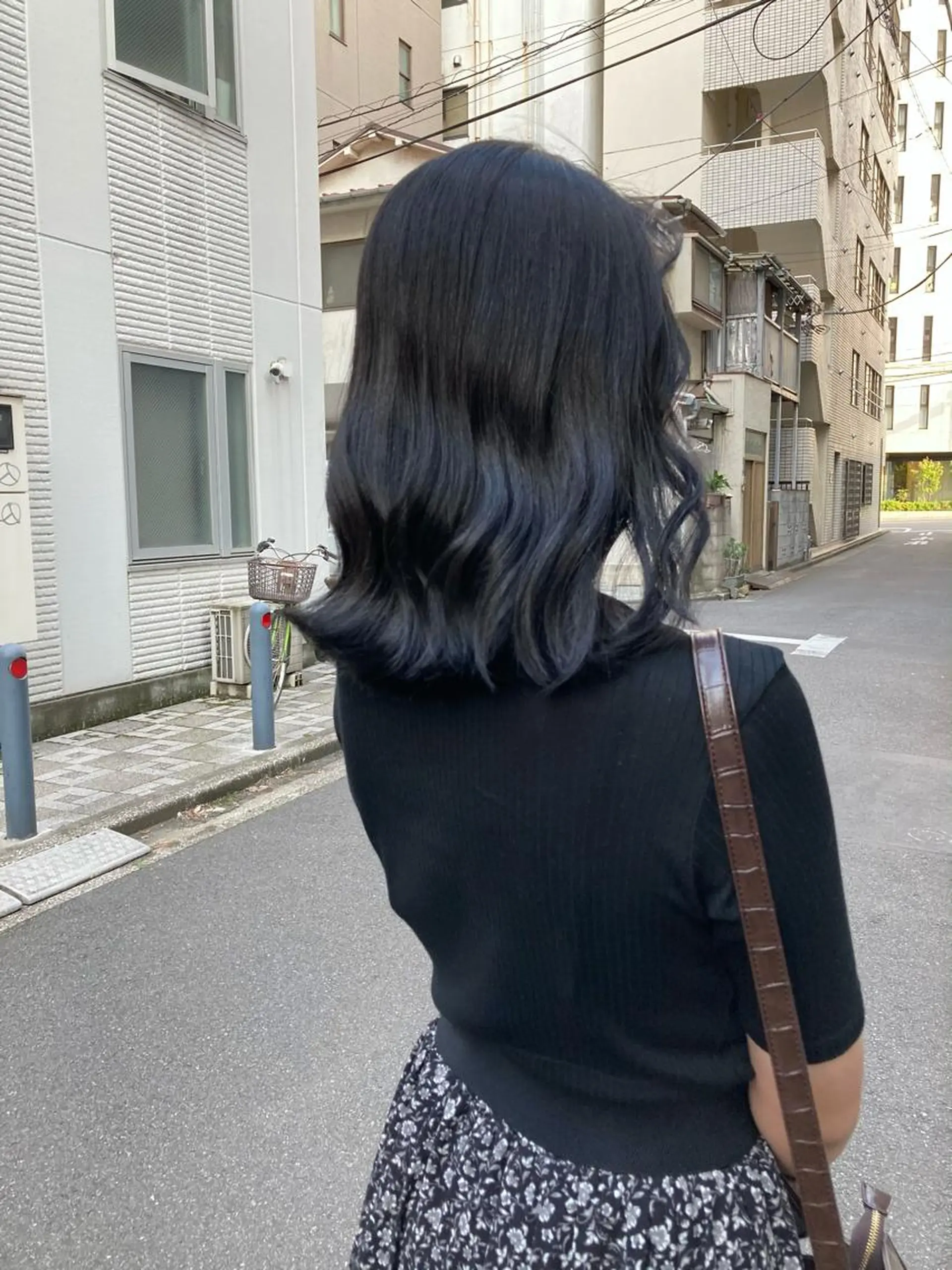 ミディアム カット ヘアカラー トリートメント ✨色持ちの良い艶 カラー✨蟹江真世のヘアスタイル