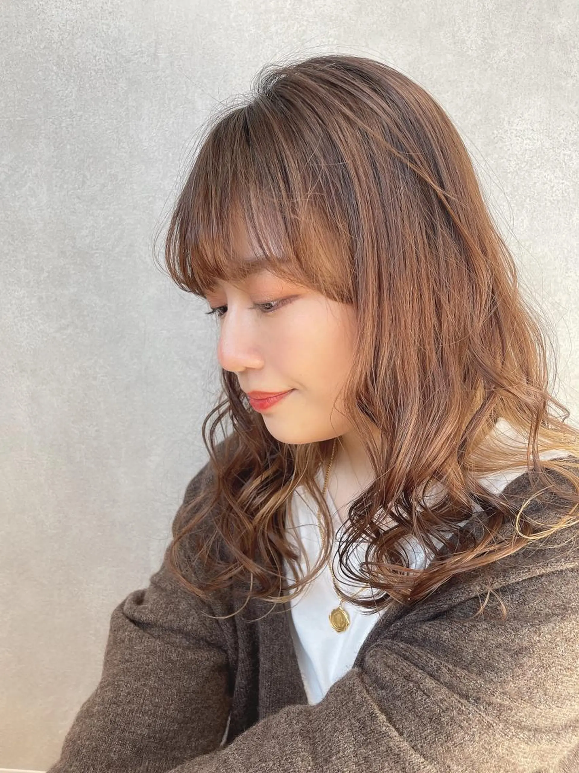 セミロング m i k u n aのヘアスタイル