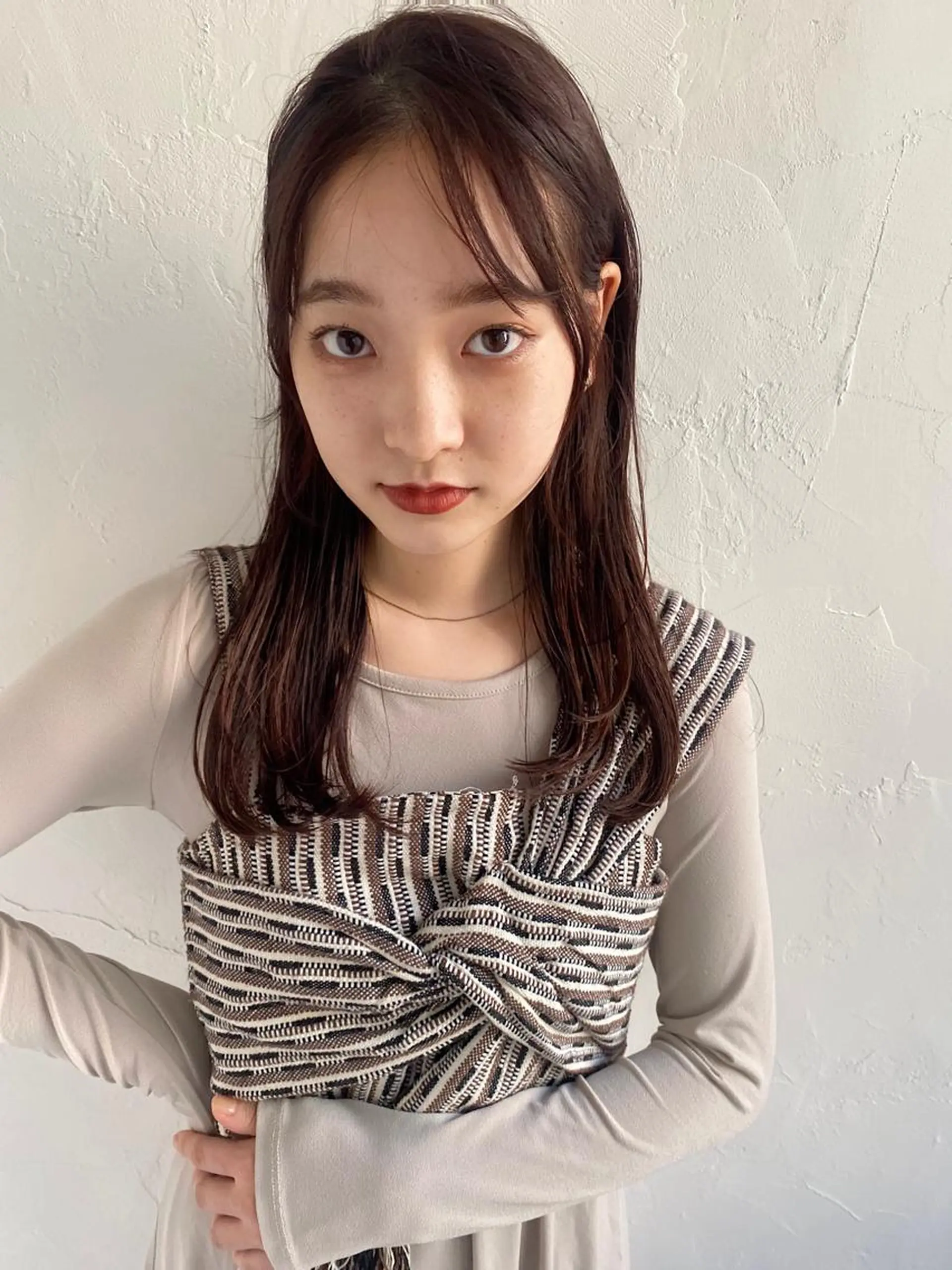 セミロング カラー カット トリートメント 🍸nana/透明感 カラー/レイヤー✨のヘアスタイル