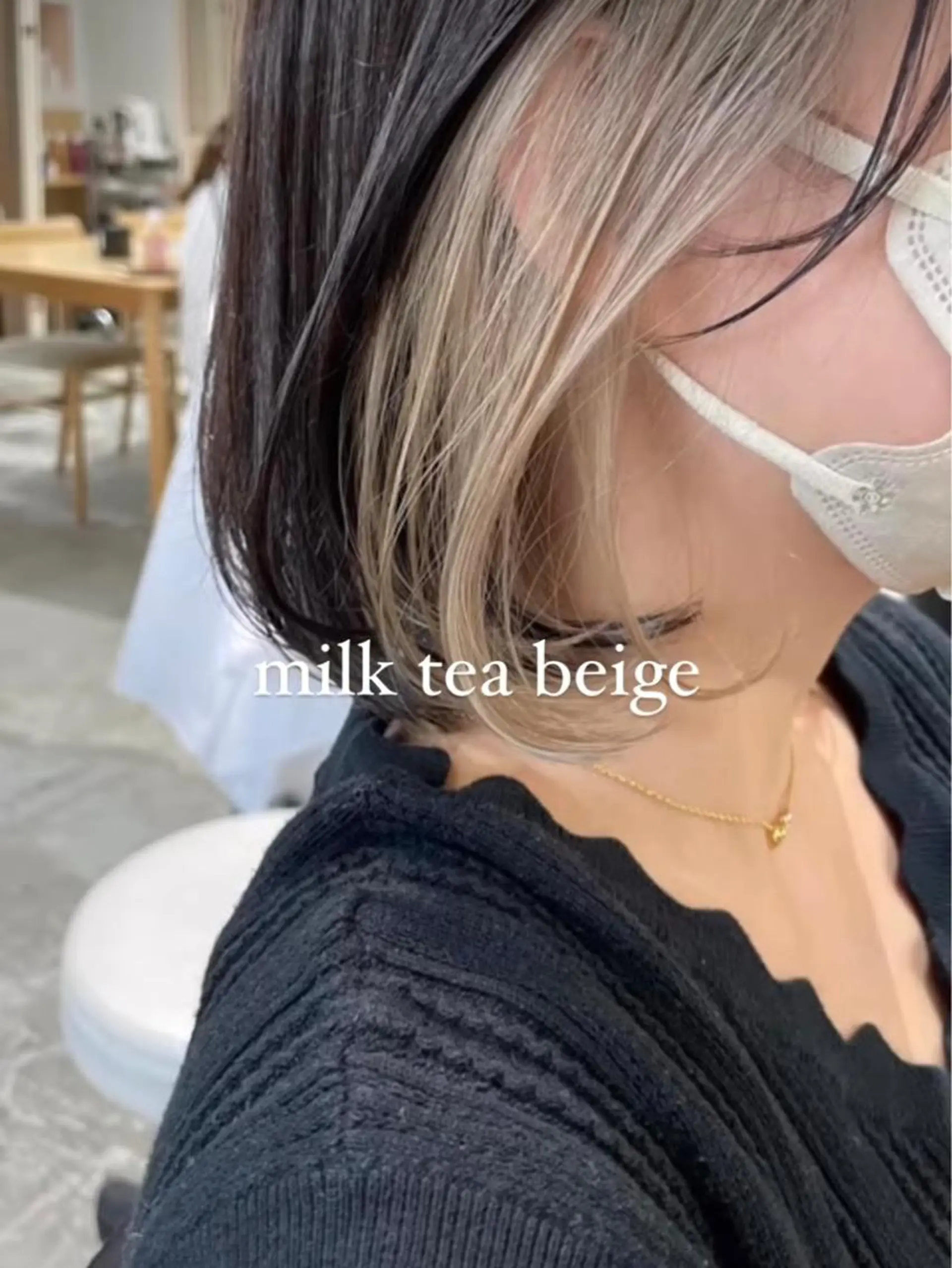 ミディアム くびれヘア 似合わせカット 小顔カット ヘアカラー トリートメント カラー得意【梅田】 瀧本友梨乃のヘアスタイル