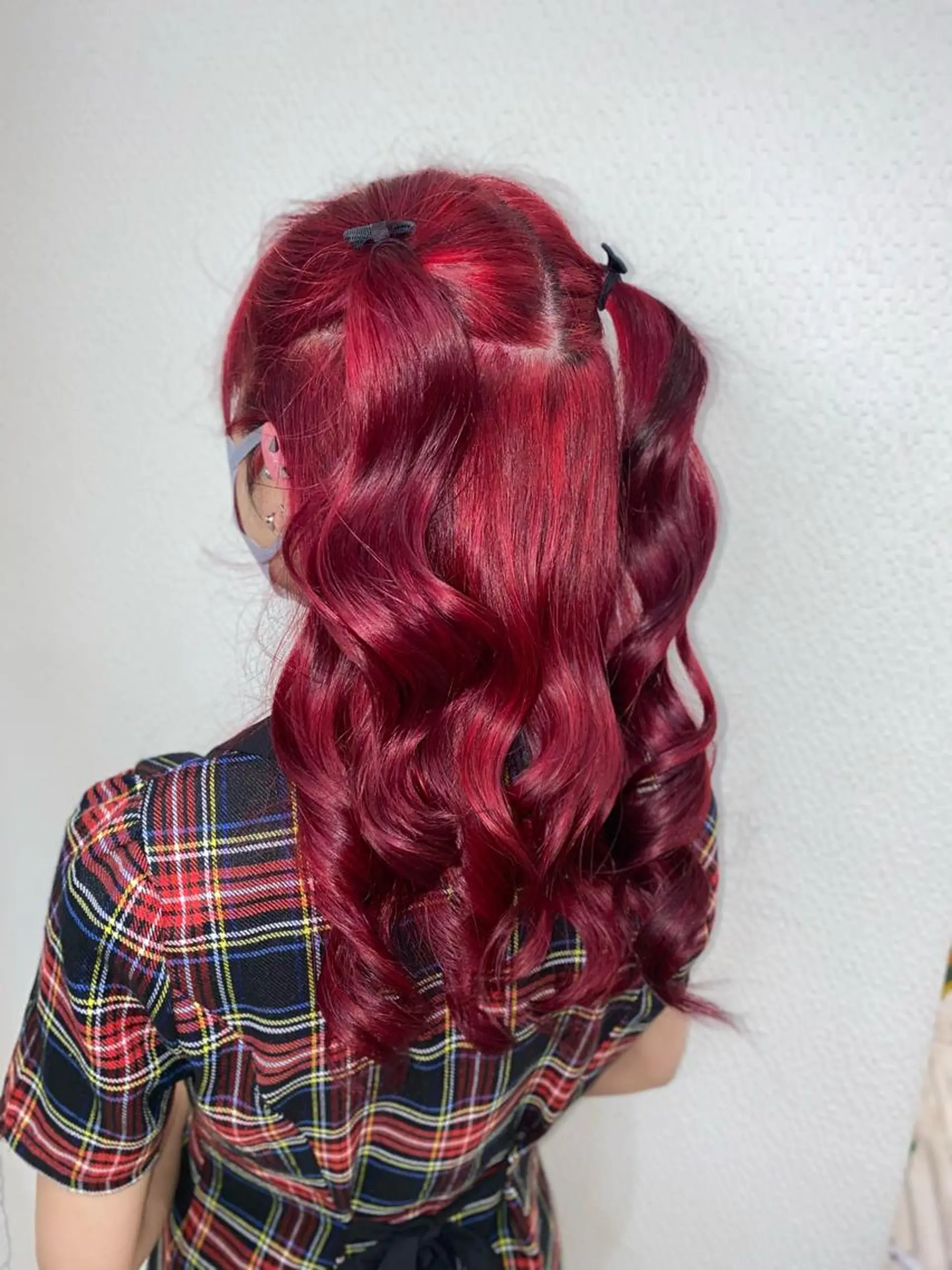 セミロング ゆぴ☾‪/推しカラー /ハイトーンのヘアスタイル