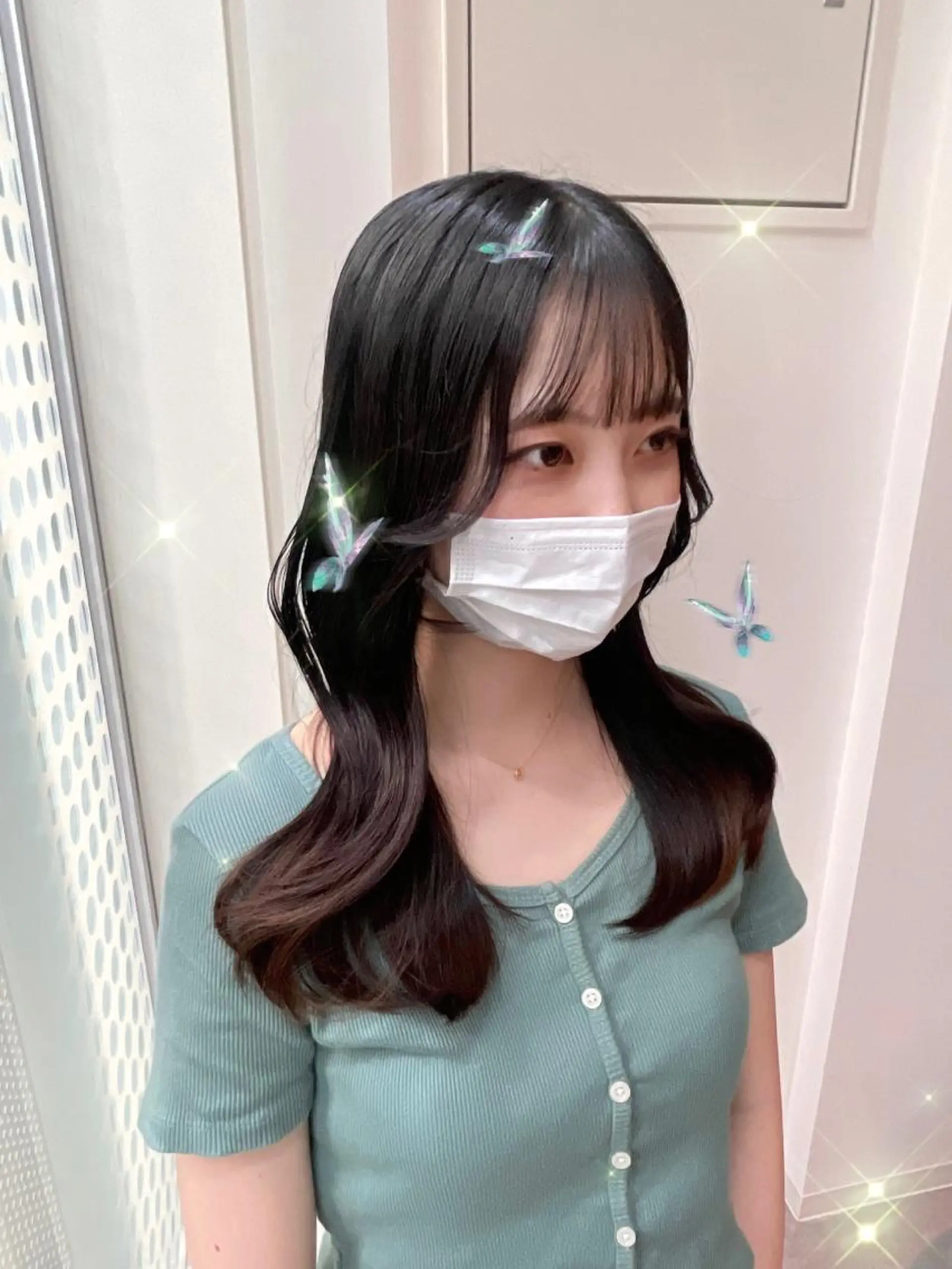 ロング カット ヘアカラー トリートメント 銀座／レイヤーカット 🤍内野すみれのヘアスタイル