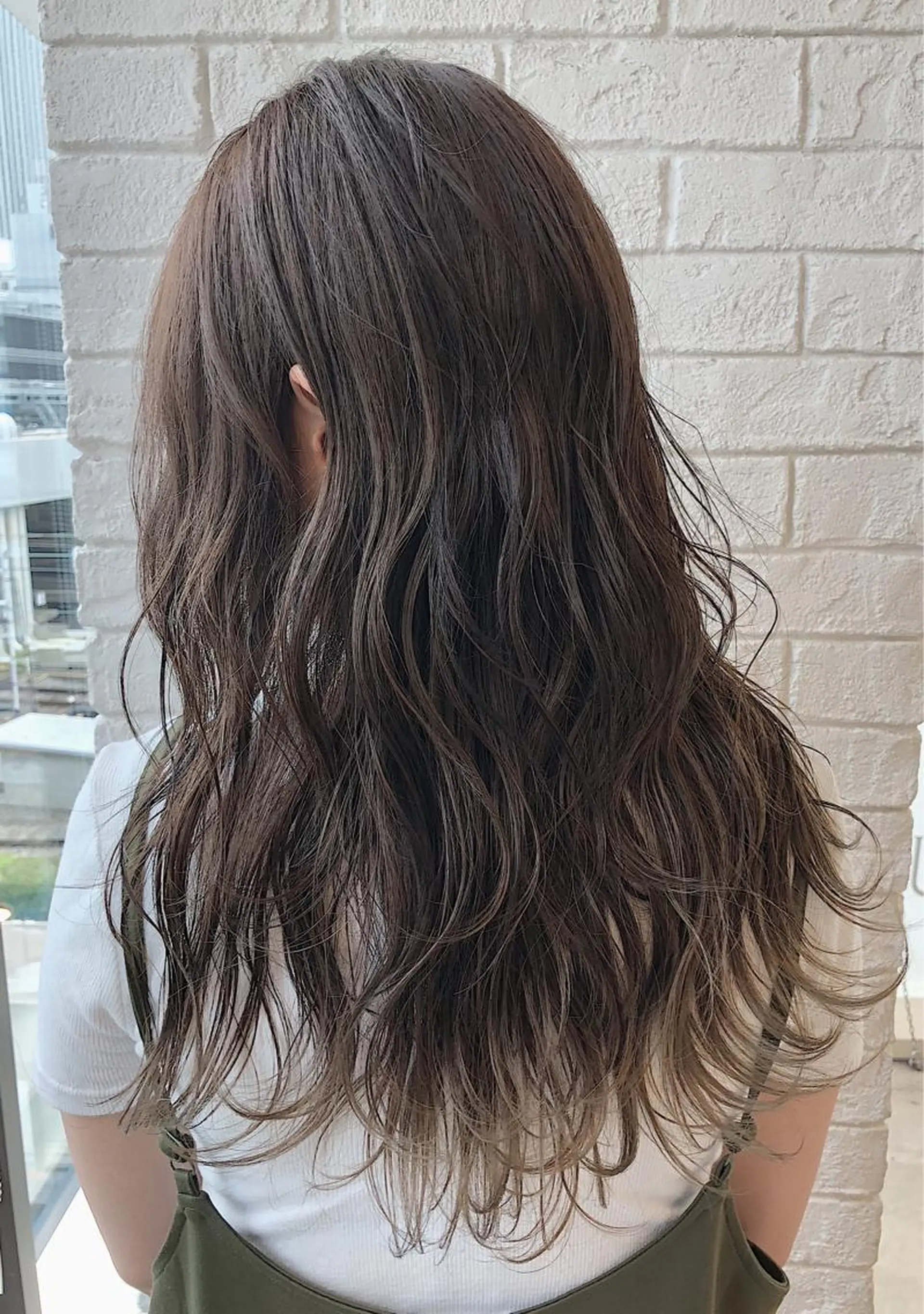 ロング カラー グレージュ 外国人風カラー ノンダメージ髪質改善 カラー💎/KURAのヘアスタイル