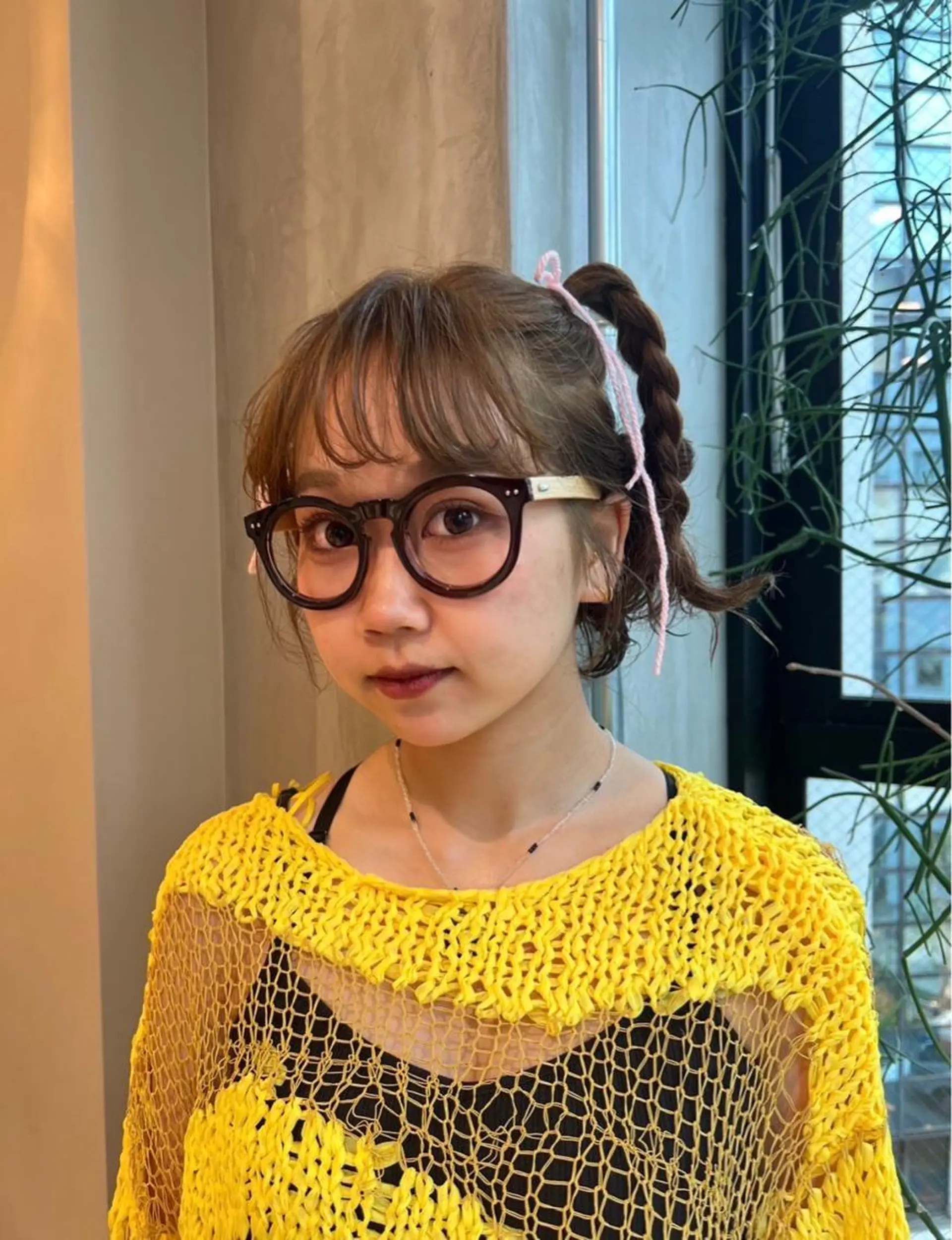 ミディアム レイヤーカット NERO加藤木麻彩のヘアスタイル