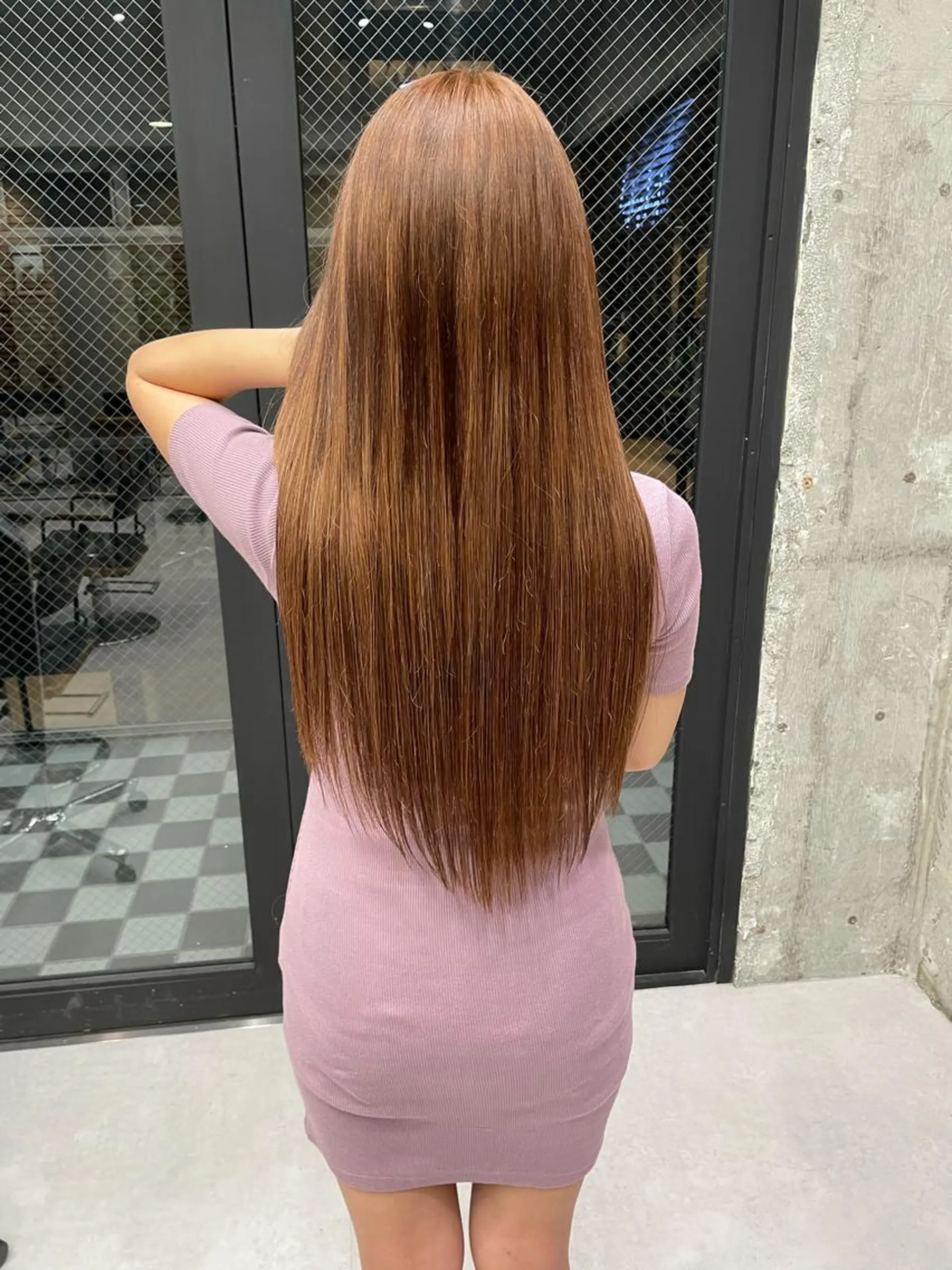 ロング カラー ヘアアレンジ ヘアカラー エクステ TATSUYA アートディレクターのヘアスタイル