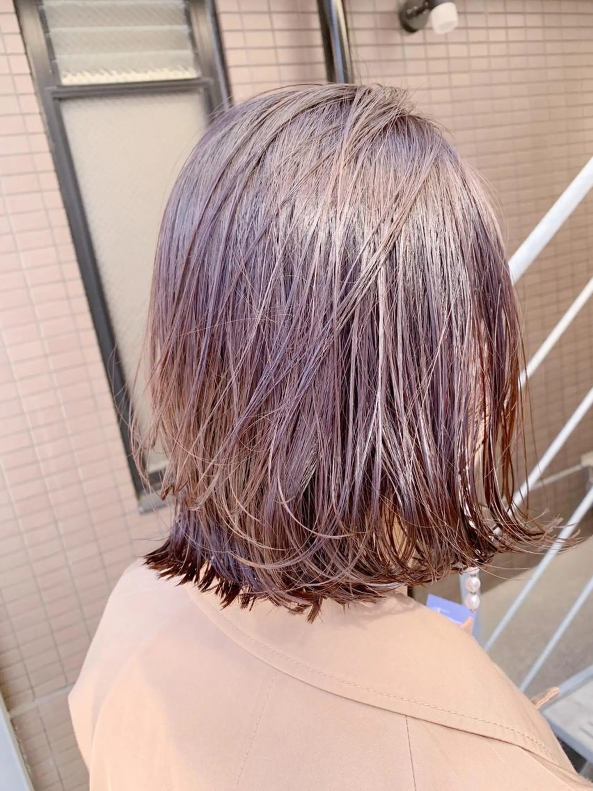 ショート カラー グレージュ ピンクカラー DUMBO所属・【完全マンツー 恵比寿】佐藤 翔のヘアスタイル