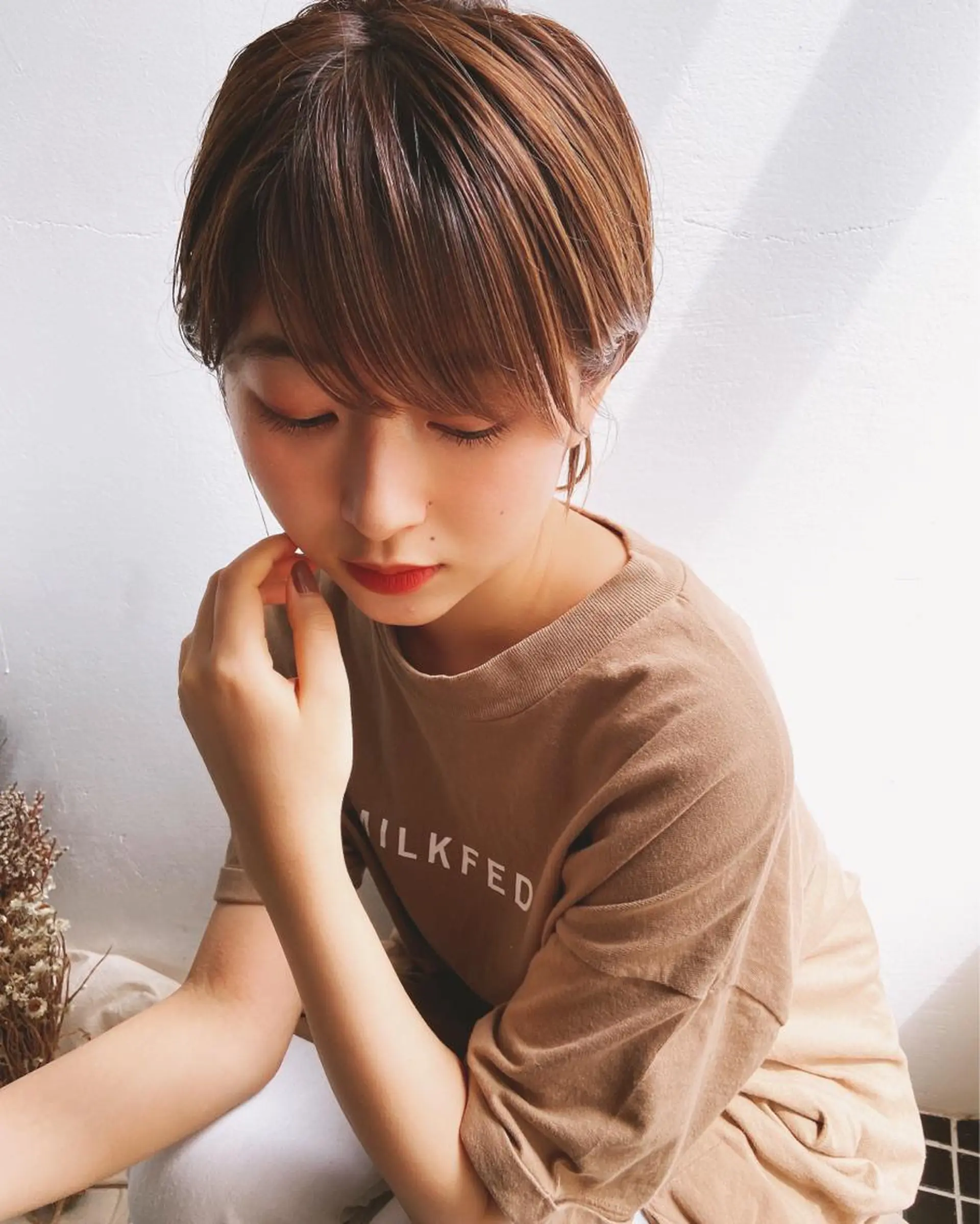 ショート カラー パーマ ヘアアレンジ メンズ キッズ ネイル マツエク・マツパ ショート/ボブ /パーマ🌿柏原良亮のヘアスタイル