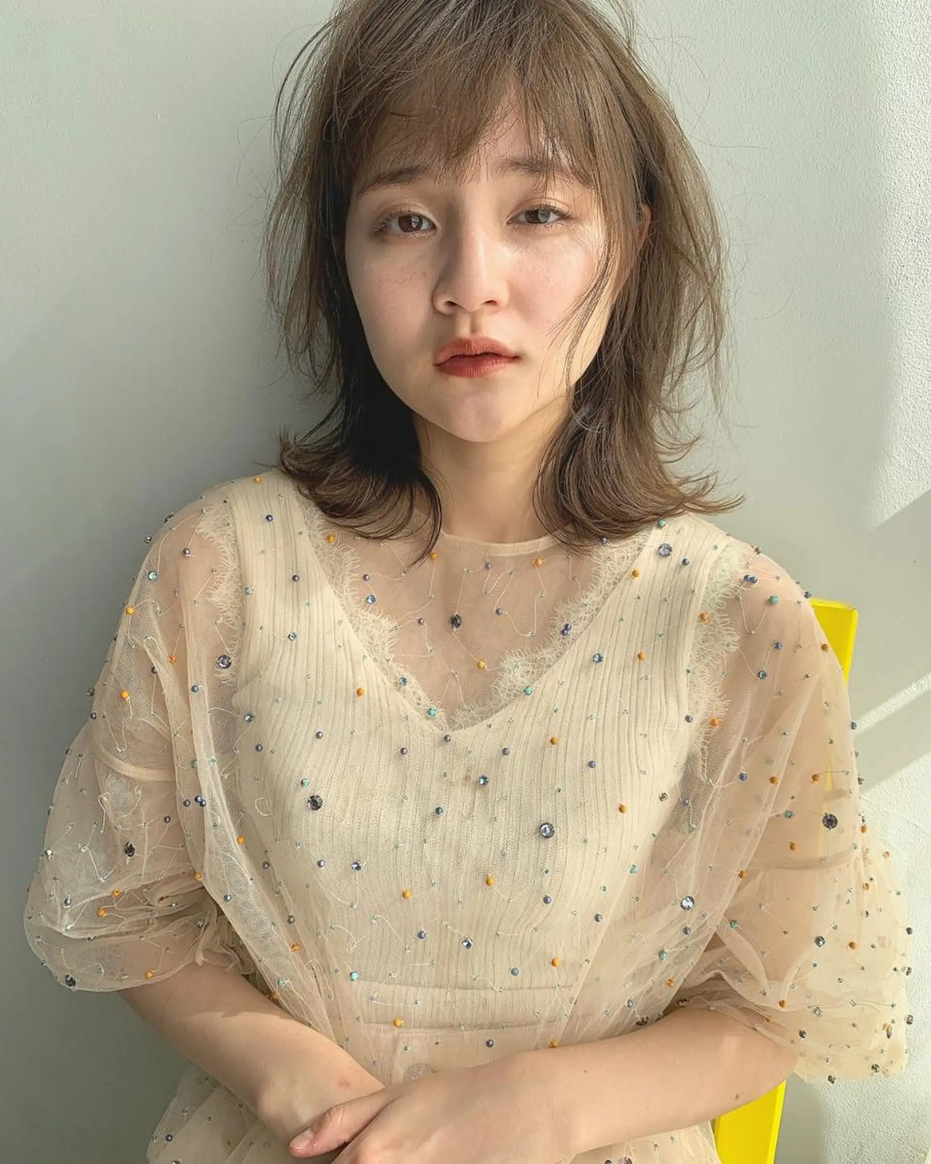 ミディアム カラー ヘアアレンジ i miyuのネイルデザイン