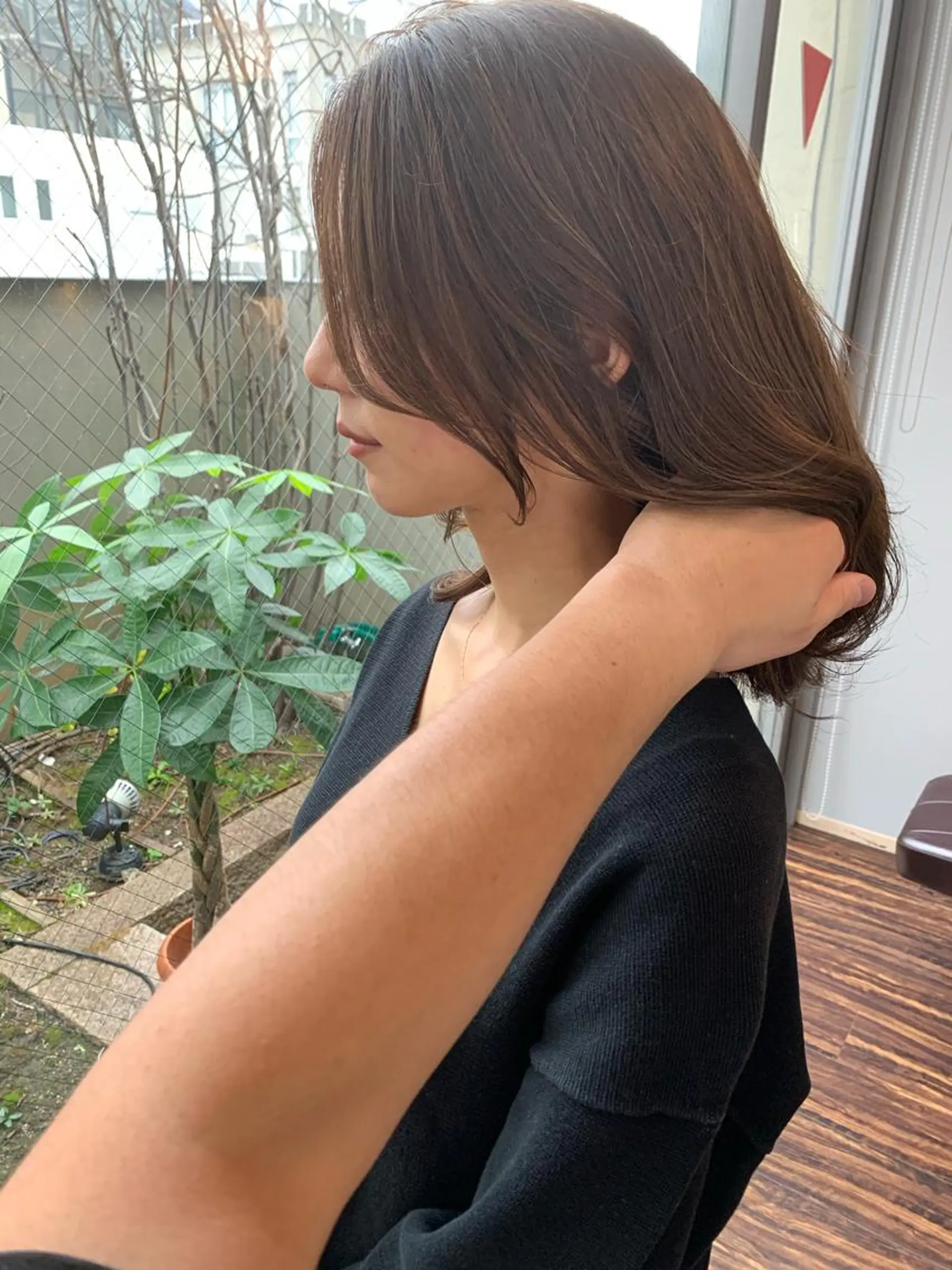 ミディアム カラー 韓国風ヘア 髪質改善サロン 心斎橋ARCHEのヘアスタイル