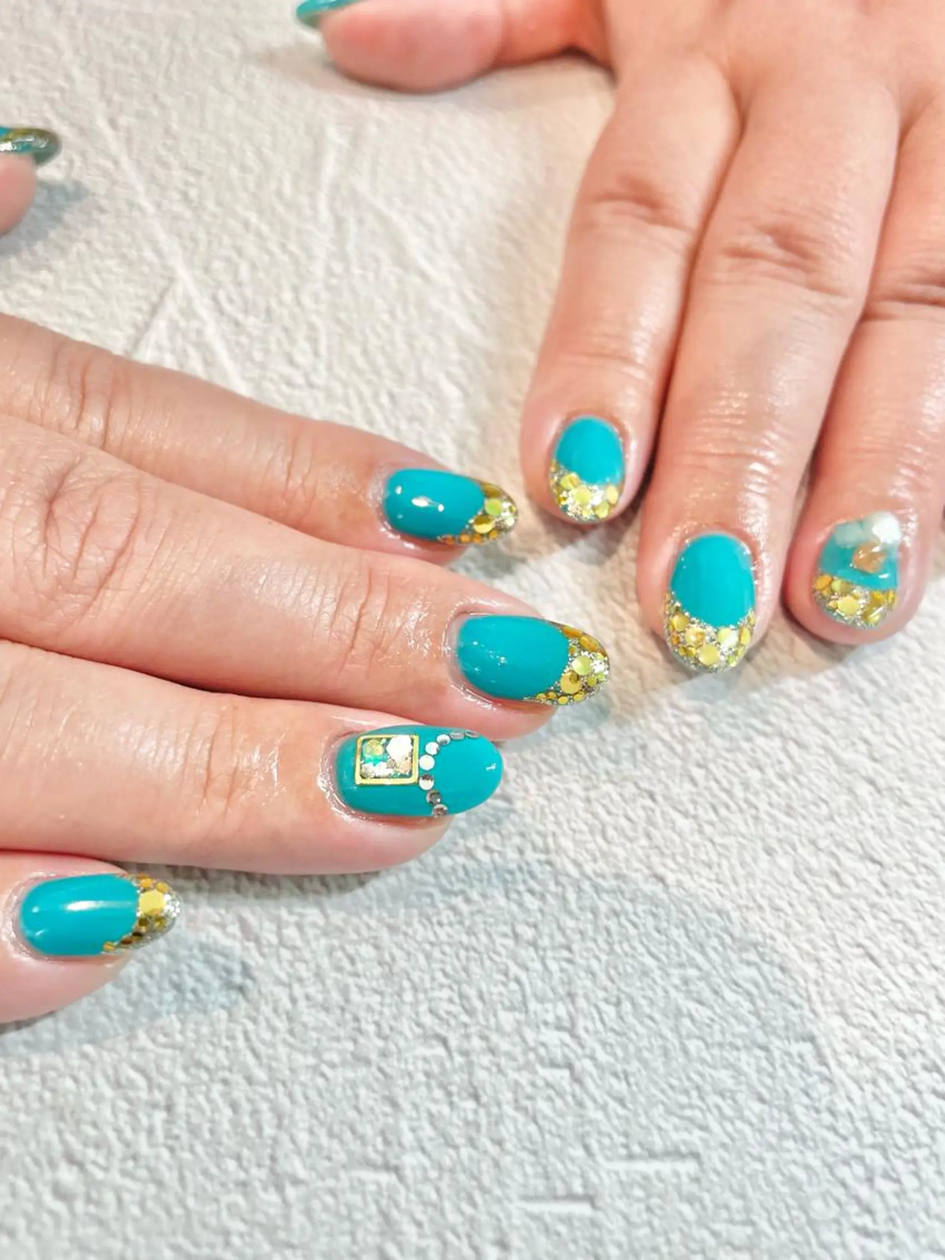 ネイル BLUE   ROSE Nail所属・BELL.Salon Group Nailのネイルデザイン
