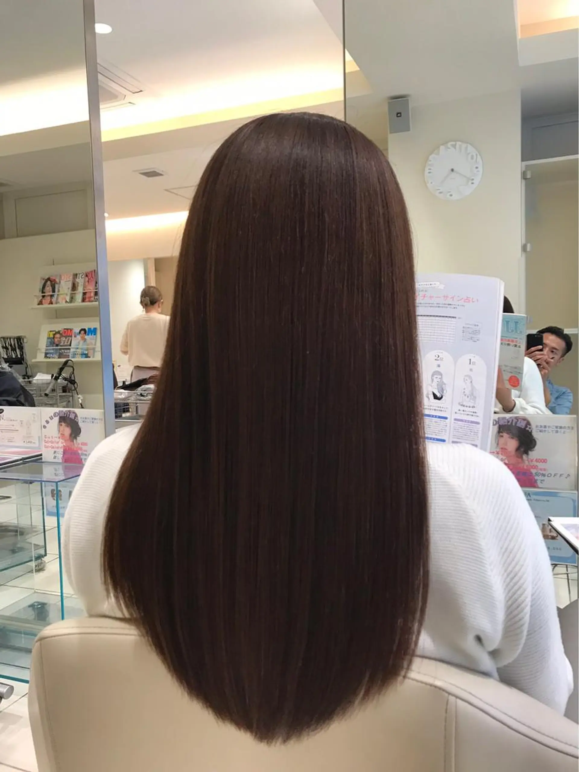ロング カラー パーマ カット ヘアカラー トリートメント MODE K´s eau髪質改善特化のヘアスタイル