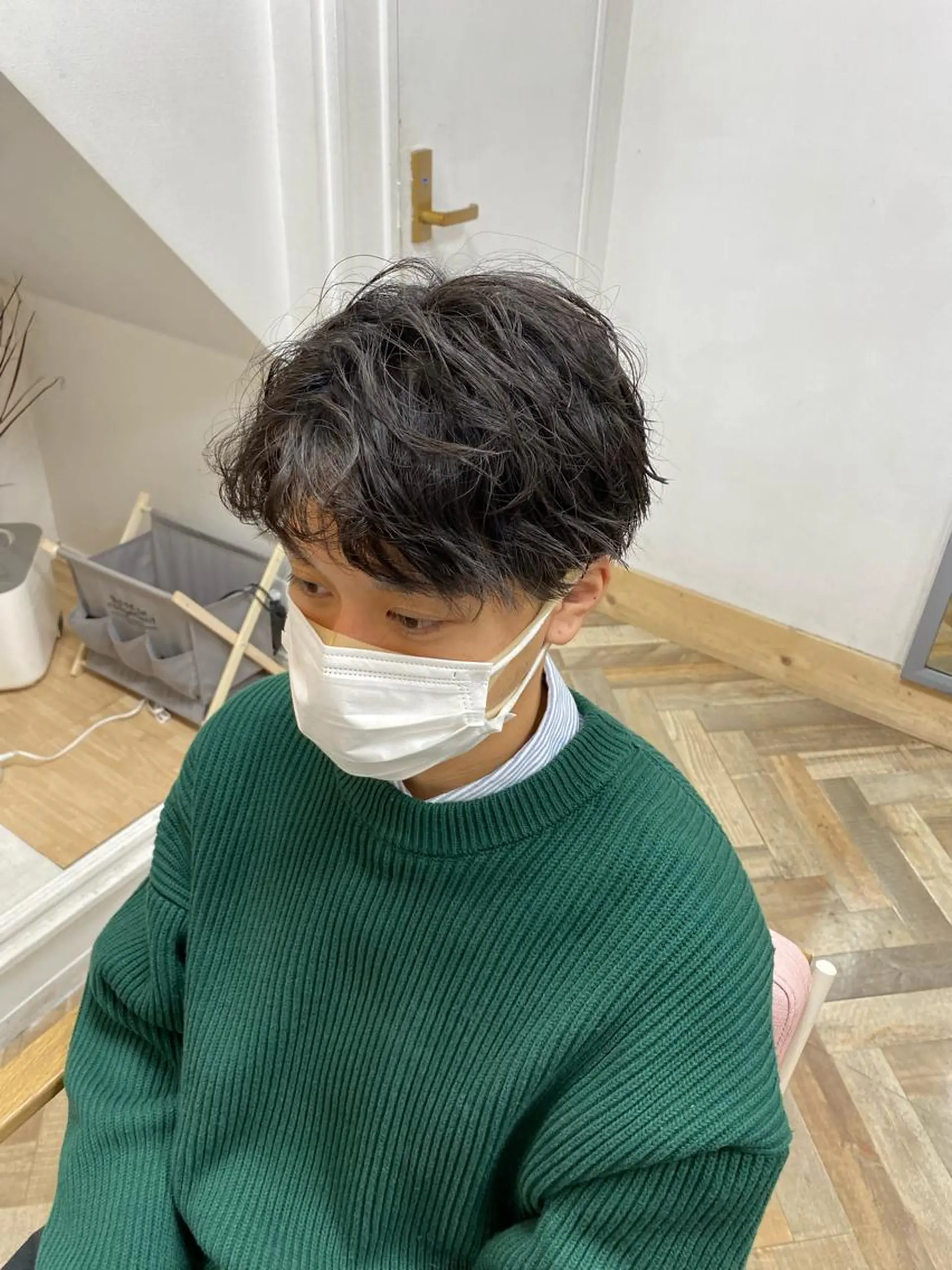 ショート メンズ メンズ就活ヘア メンズパーマ カット ✨ミニボブ特化✨ ✂︎Raimu✂︎のヘアスタイル