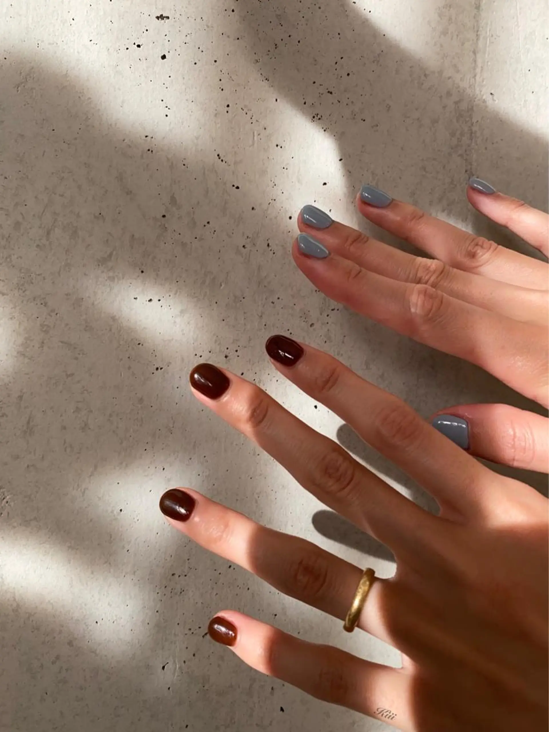 ネイル ワンカラーネイル ハンドネイル フットネイル kiii.__ ✴︎*のネイルデザイン