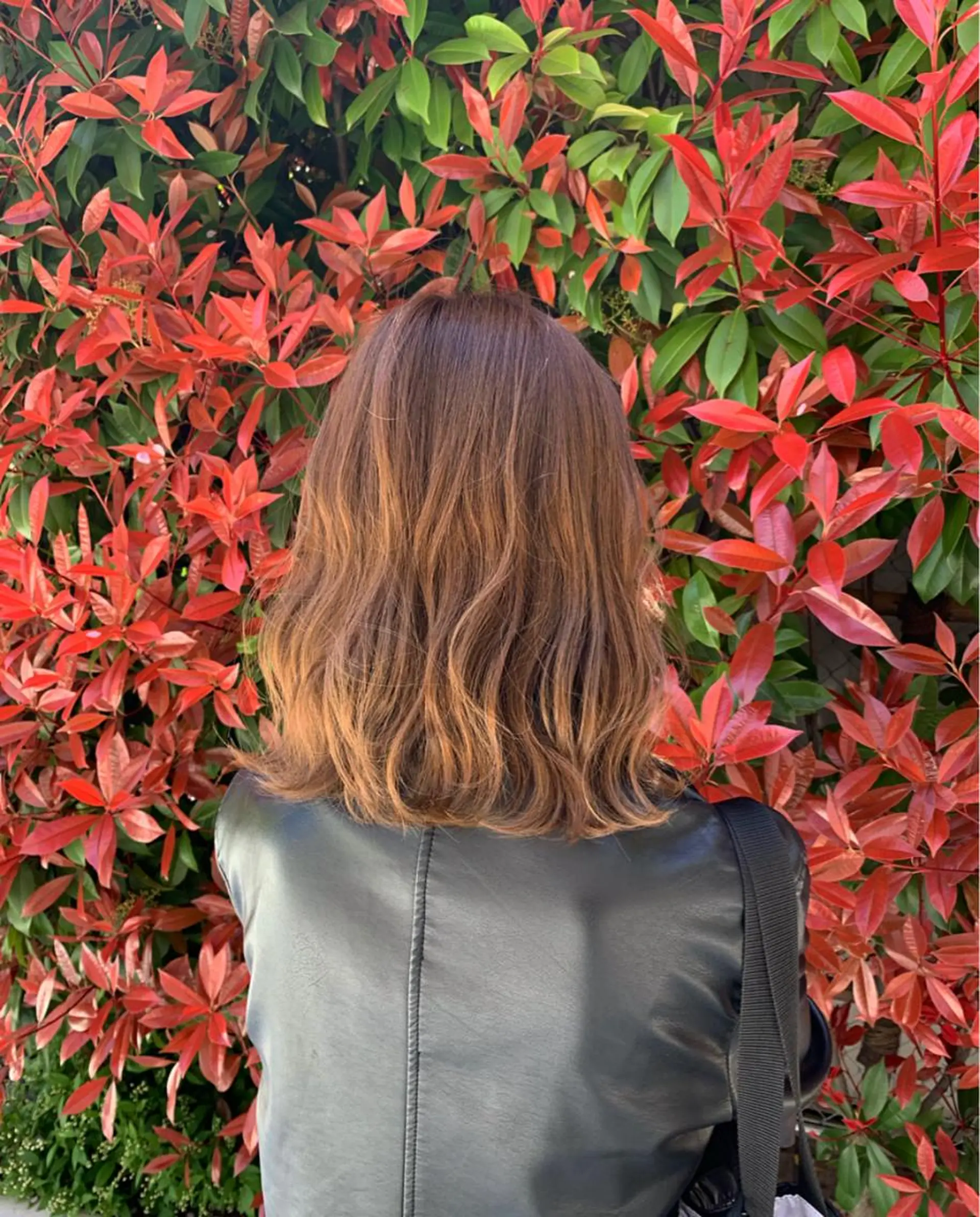 ミディアム カラー ベージュカラー ブラウンカラー ブラウンベージュ カッパーブラウン オレンジ ヘアカラー 今野 美栄のヘアスタイル