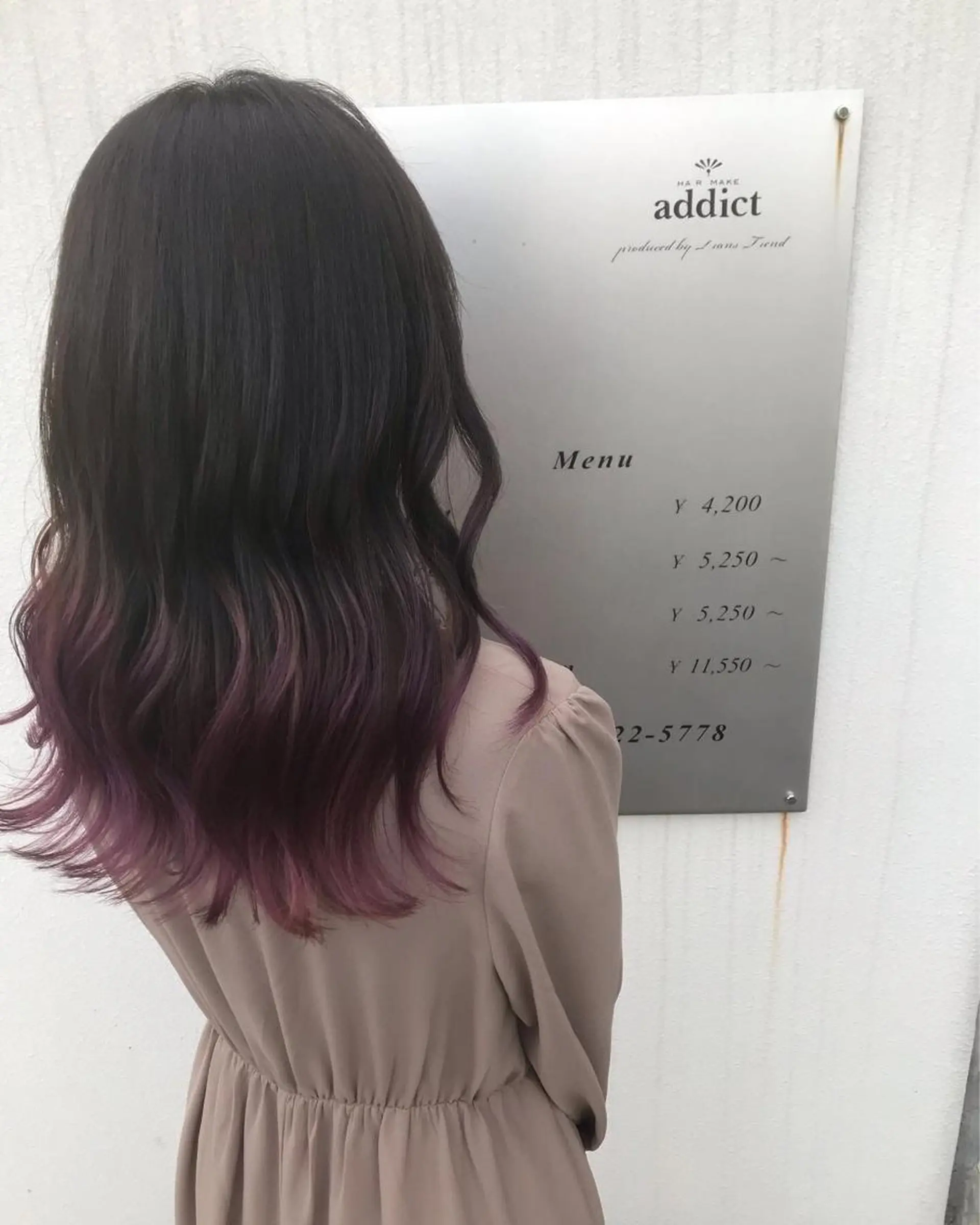 ロング カラー グラデーションカラー addict⭐️ 江川　颯也💎のヘアスタイル