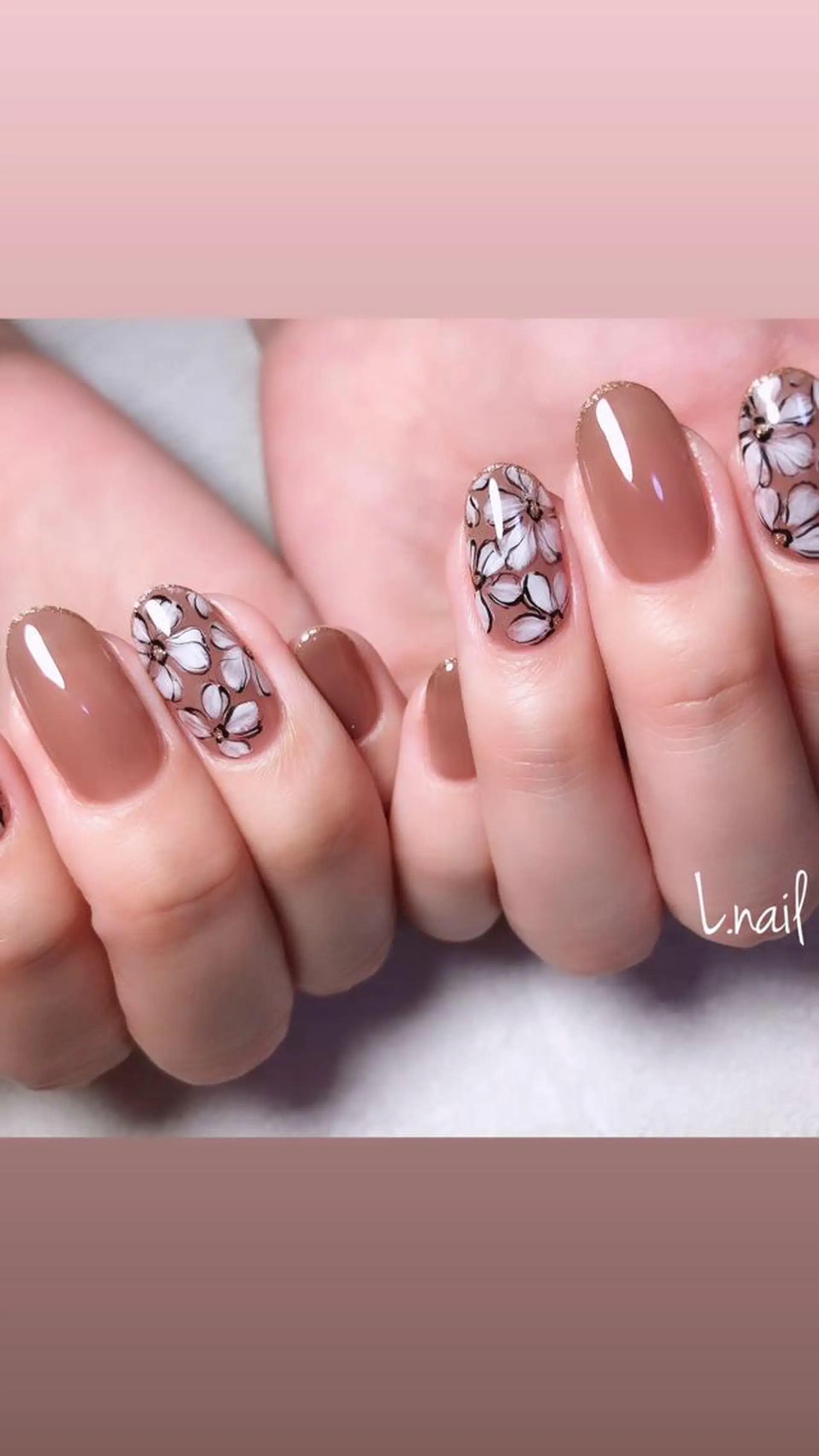 ネイル フラワーネイル L.nail エルネイルのネイルデザイン