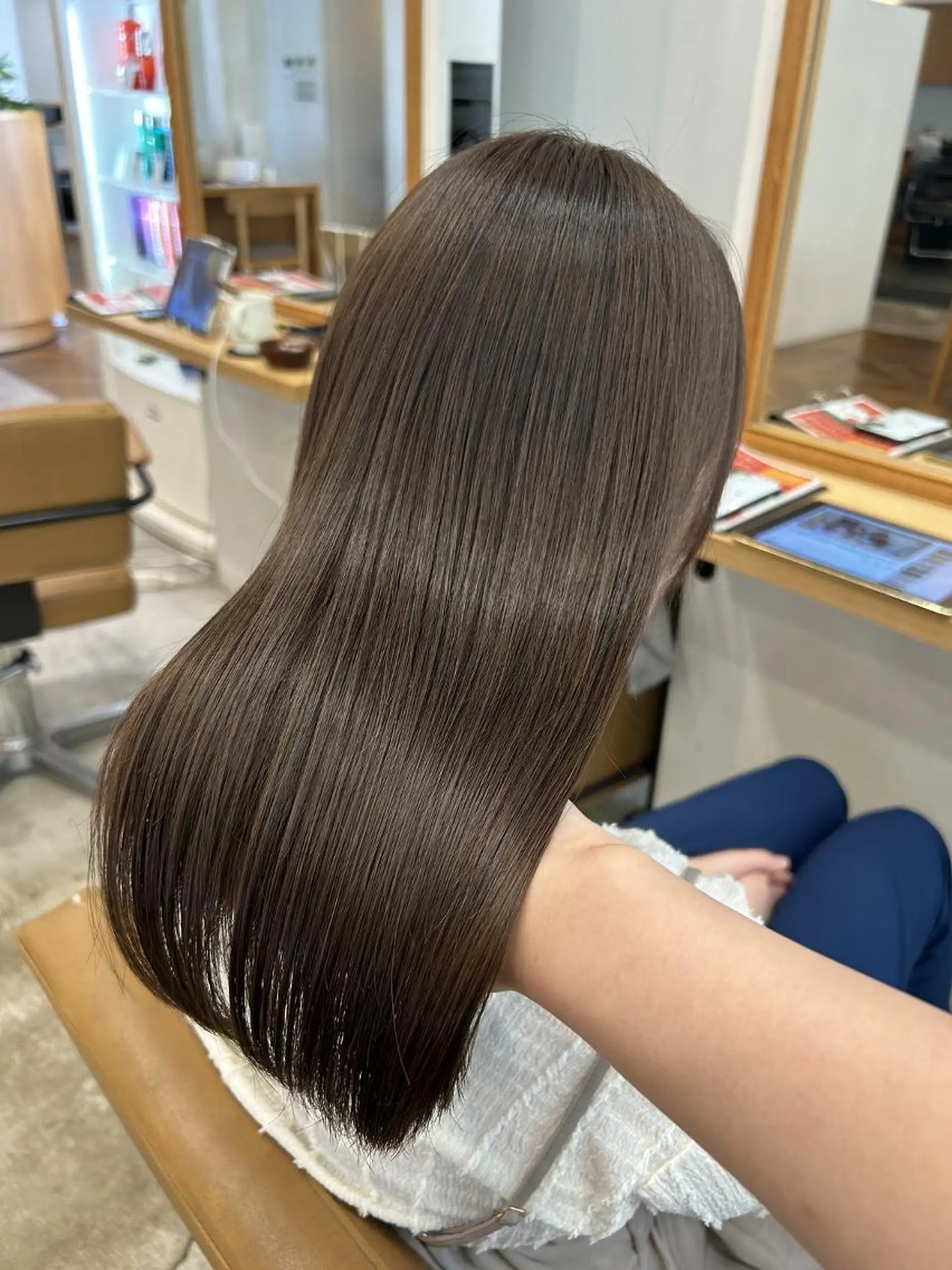 ロング カット ヘアカラー トリートメント カノエ博多ミスト店 /桃花のヘアスタイル