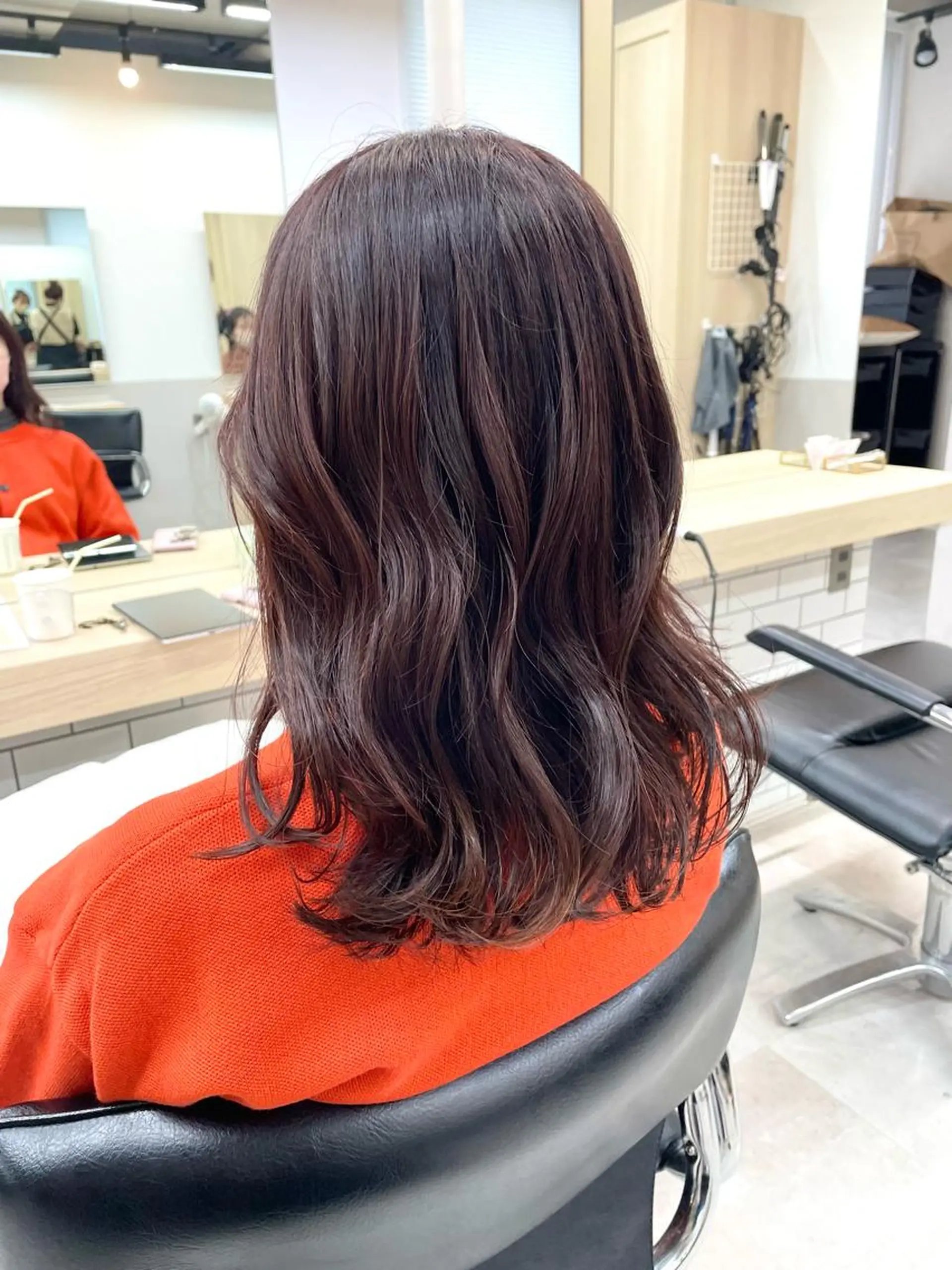 ミディアム レッドブラウン 🌷tocca Mai🌷のヘアスタイル