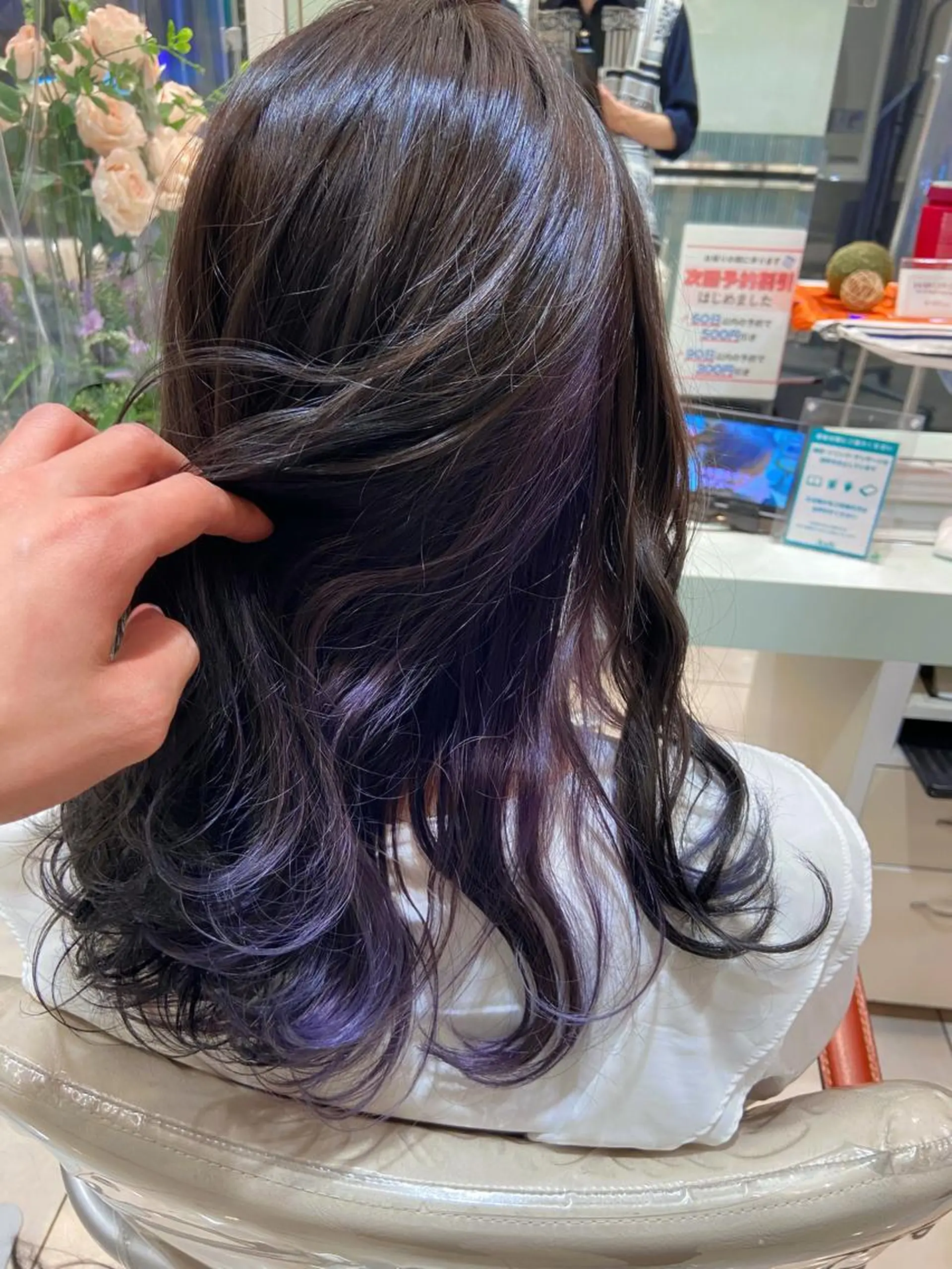 セミロング カラー メンズ縮毛矯正 ♠️店長下平隼人のヘアスタイル