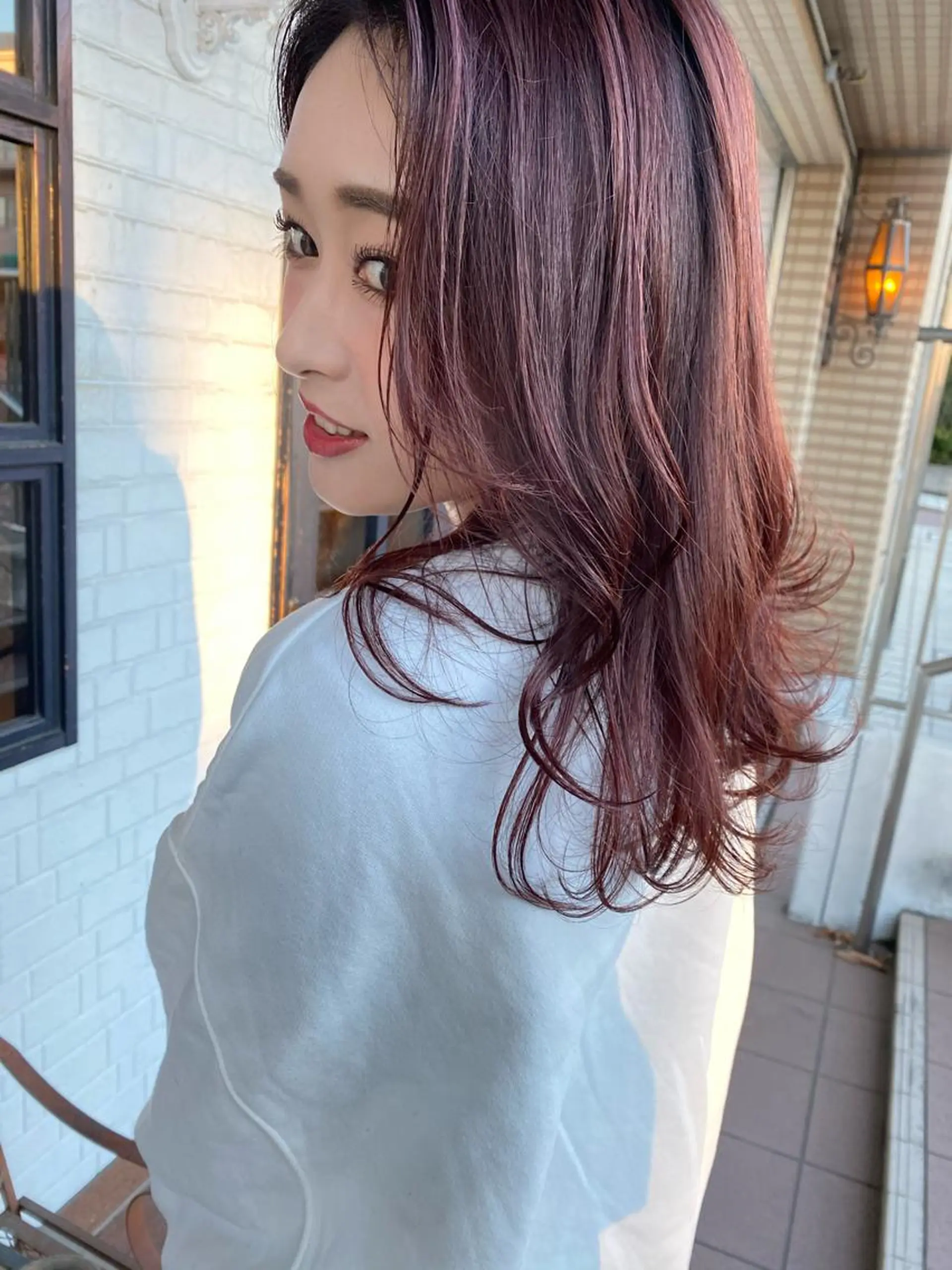 セミロング ヘアカラー トリートメント 髪質改善と艶カラー 💎坂田 裕紀のヘアスタイル