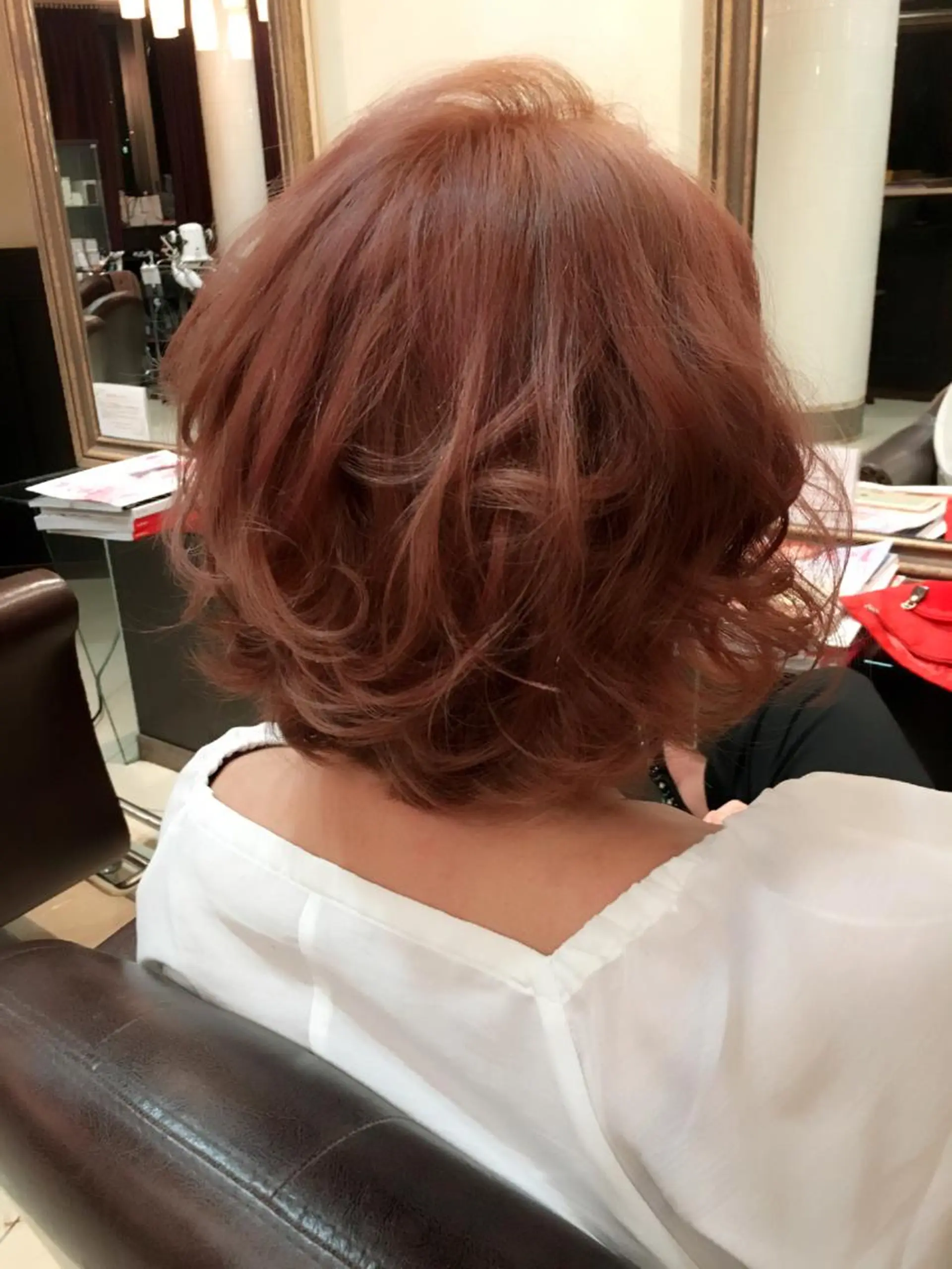 ミディアム カラー ハイトーンカラー ピンクカラー ローズカラー レイヤー/ウルフ ハイトーンhiroのヘアスタイル