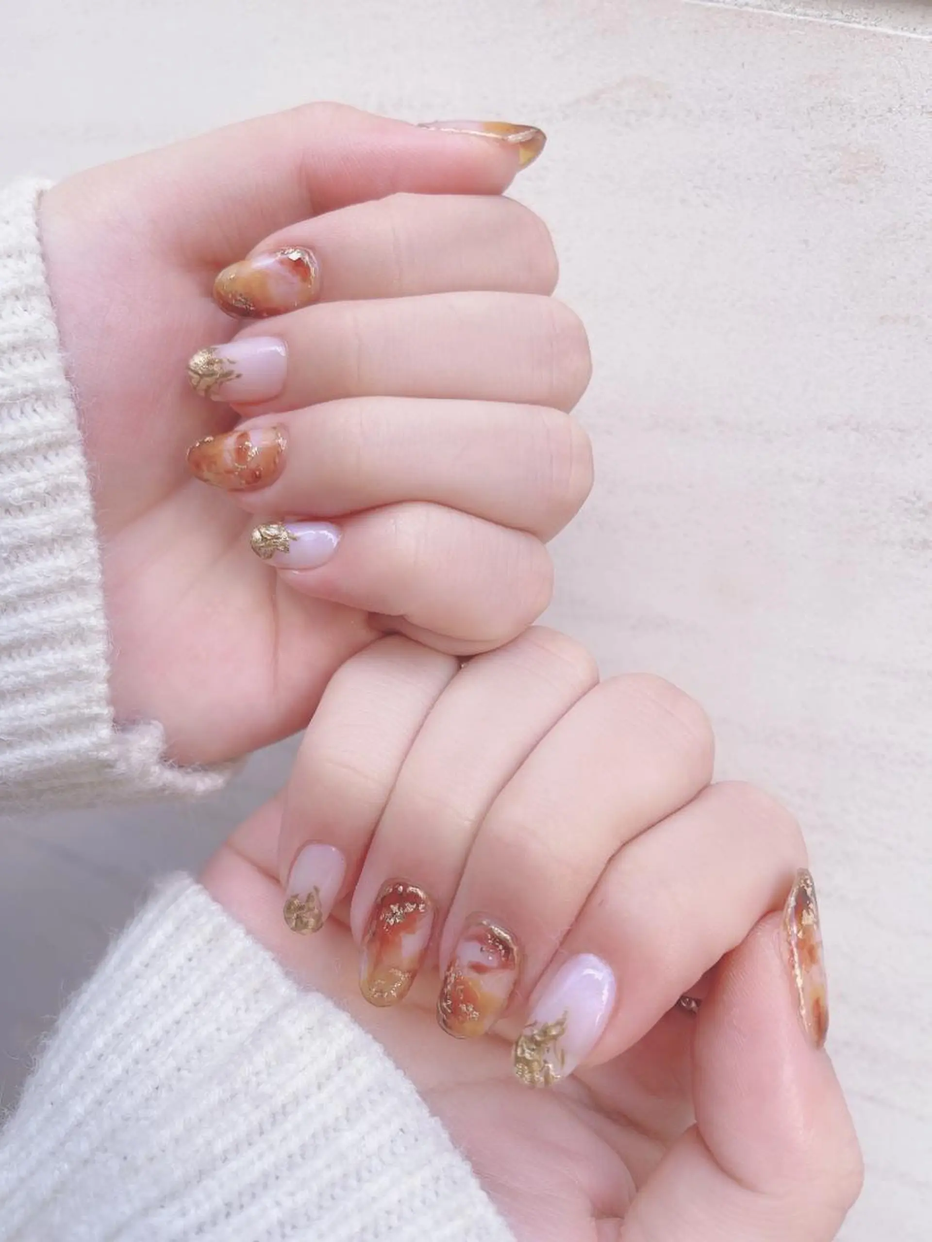 ネイル ニュアンスネイル ハンドネイル 安藤 沙妃のヘアスタイル