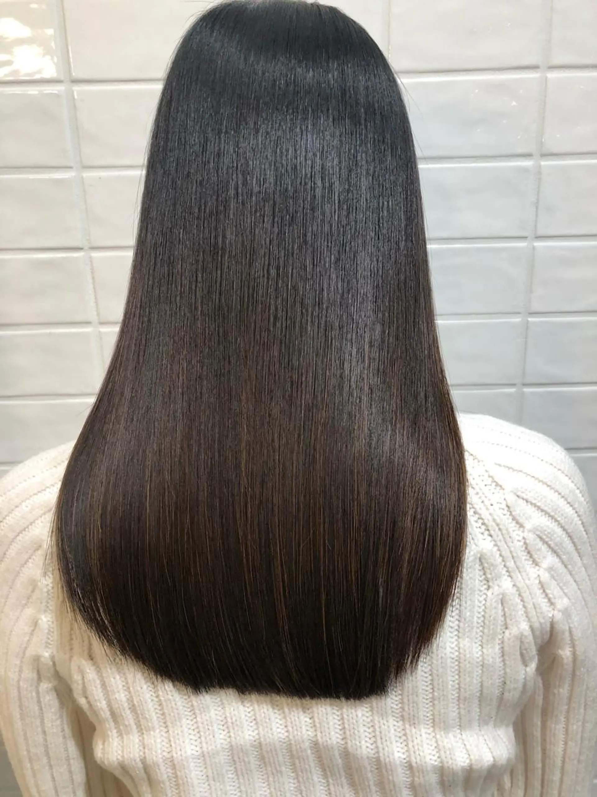 セミロング カット 縮毛矯正 トリートメント 【髪質改善特化･ 福田航洋】のヘアスタイル