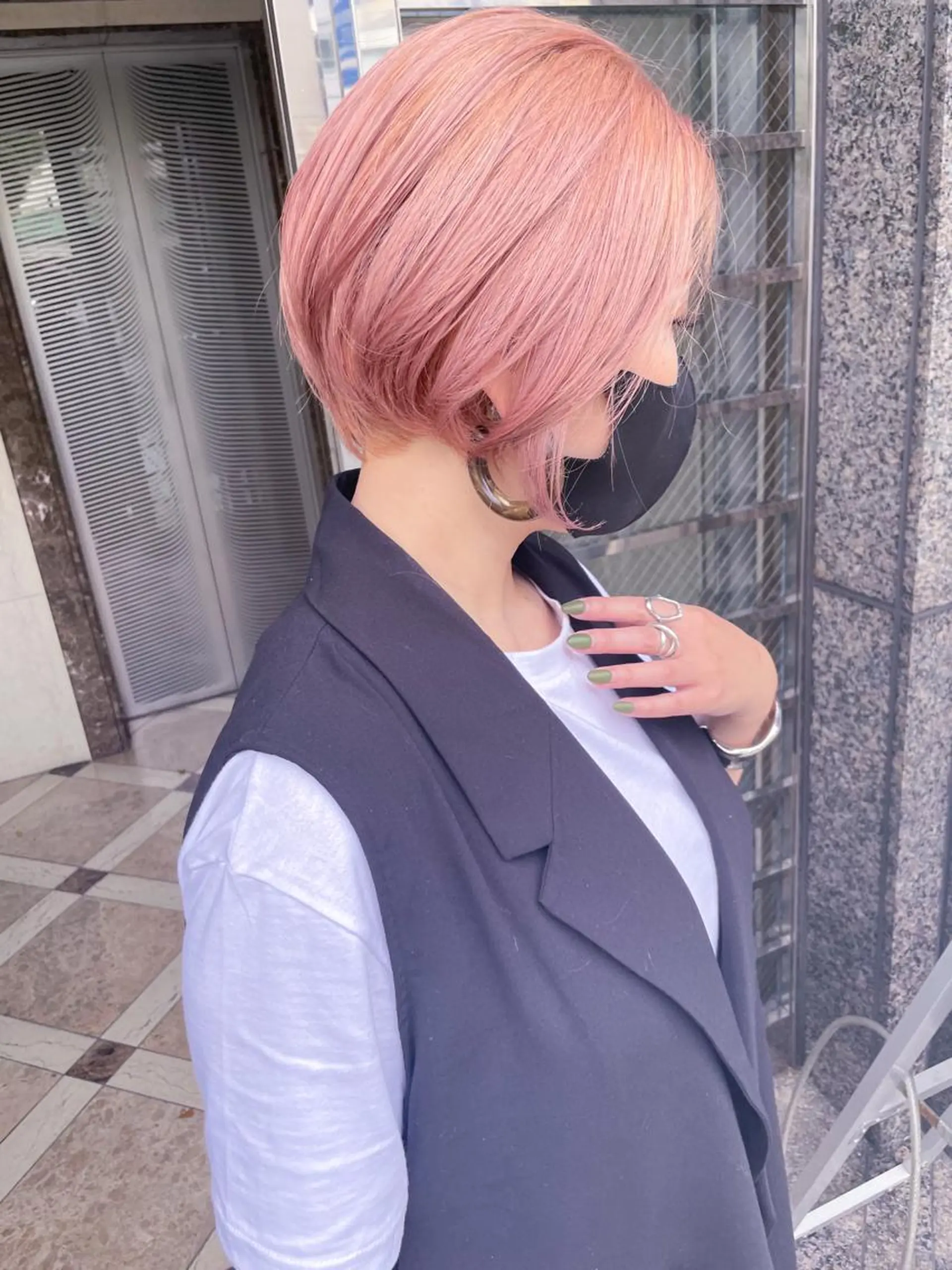 ショート ショートヘア カット ヘアカラー トリートメント mua 鳳のヘアスタイル