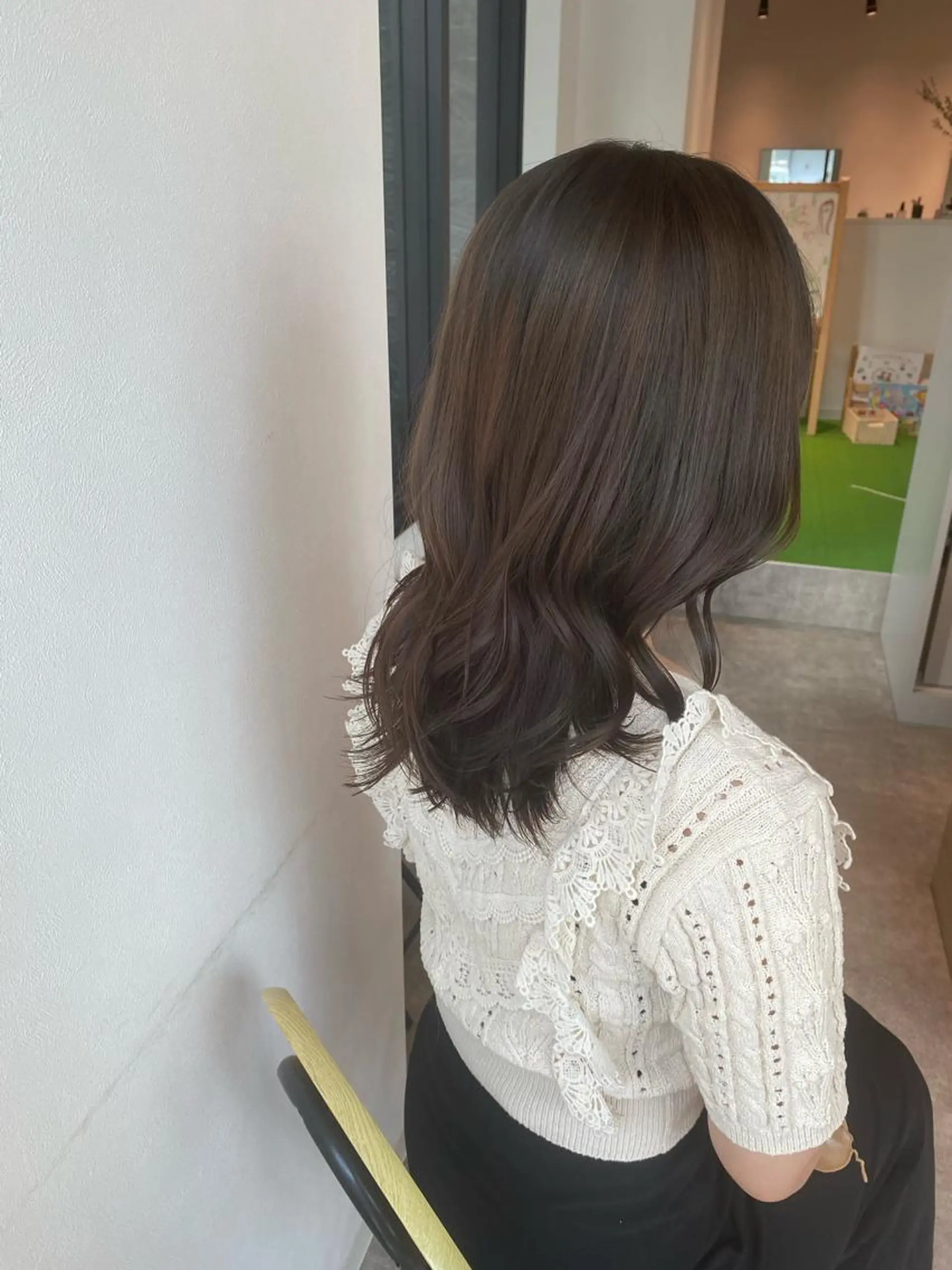 セミロング カラー グレージュ オレンジ オスズ 🎀´-のヘアスタイル