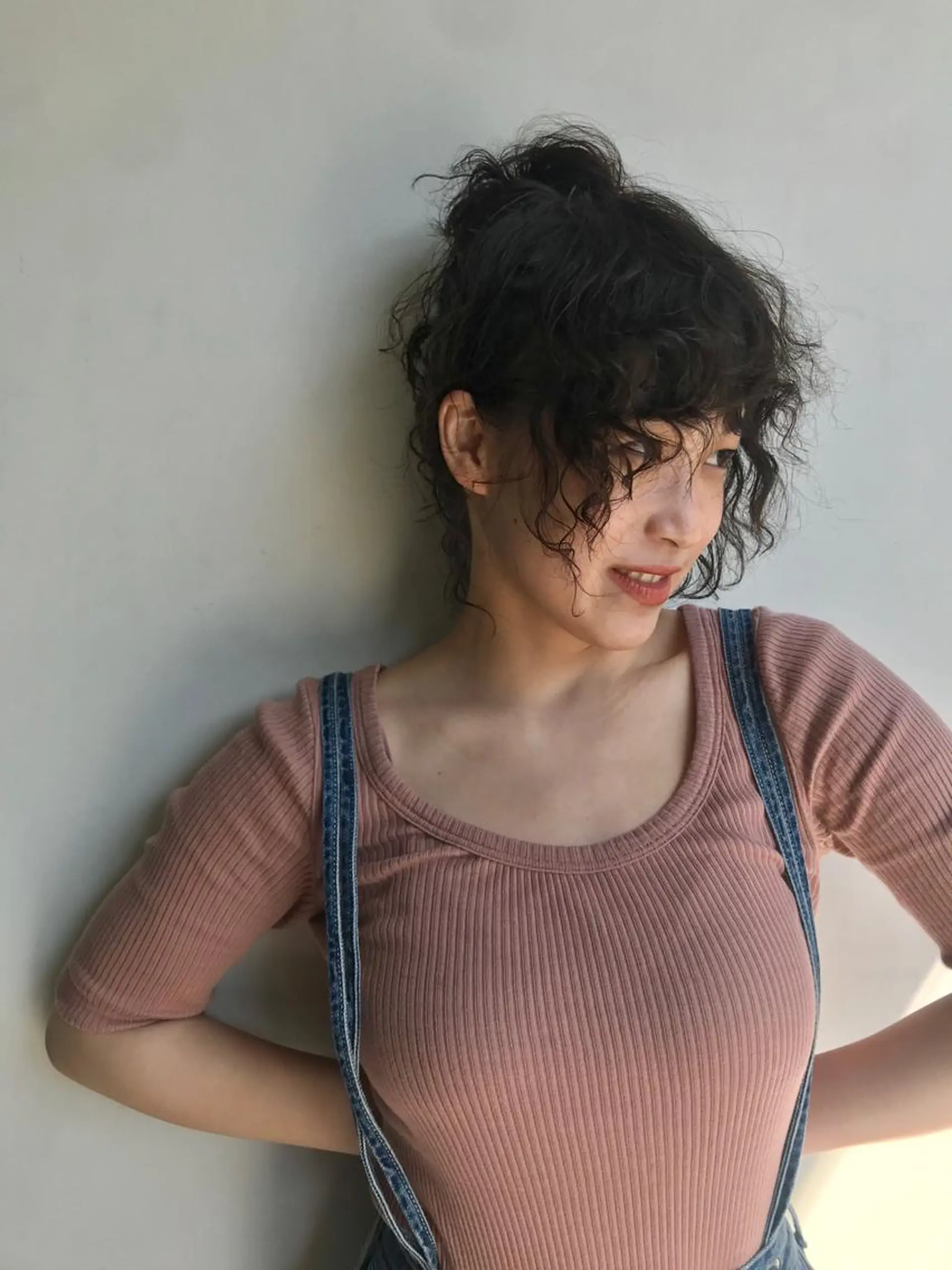 ミディアム カラー パーマ les baladins du miroir所属・🍃YURI 🍃のヘアスタイル