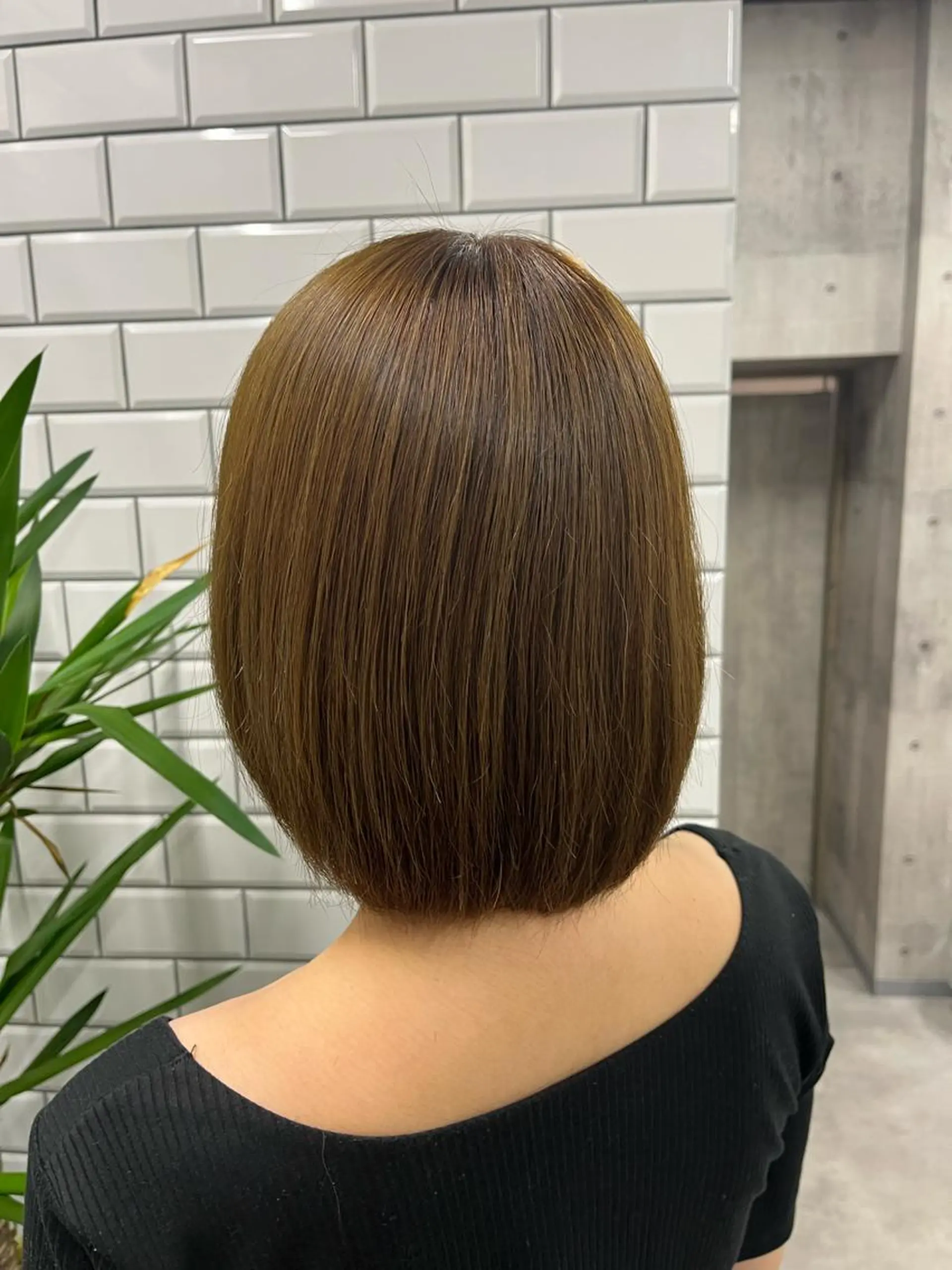 ショート カラー ヘアカラー トリートメント ヘアセット newi赤羽 HINATAのヘアスタイル