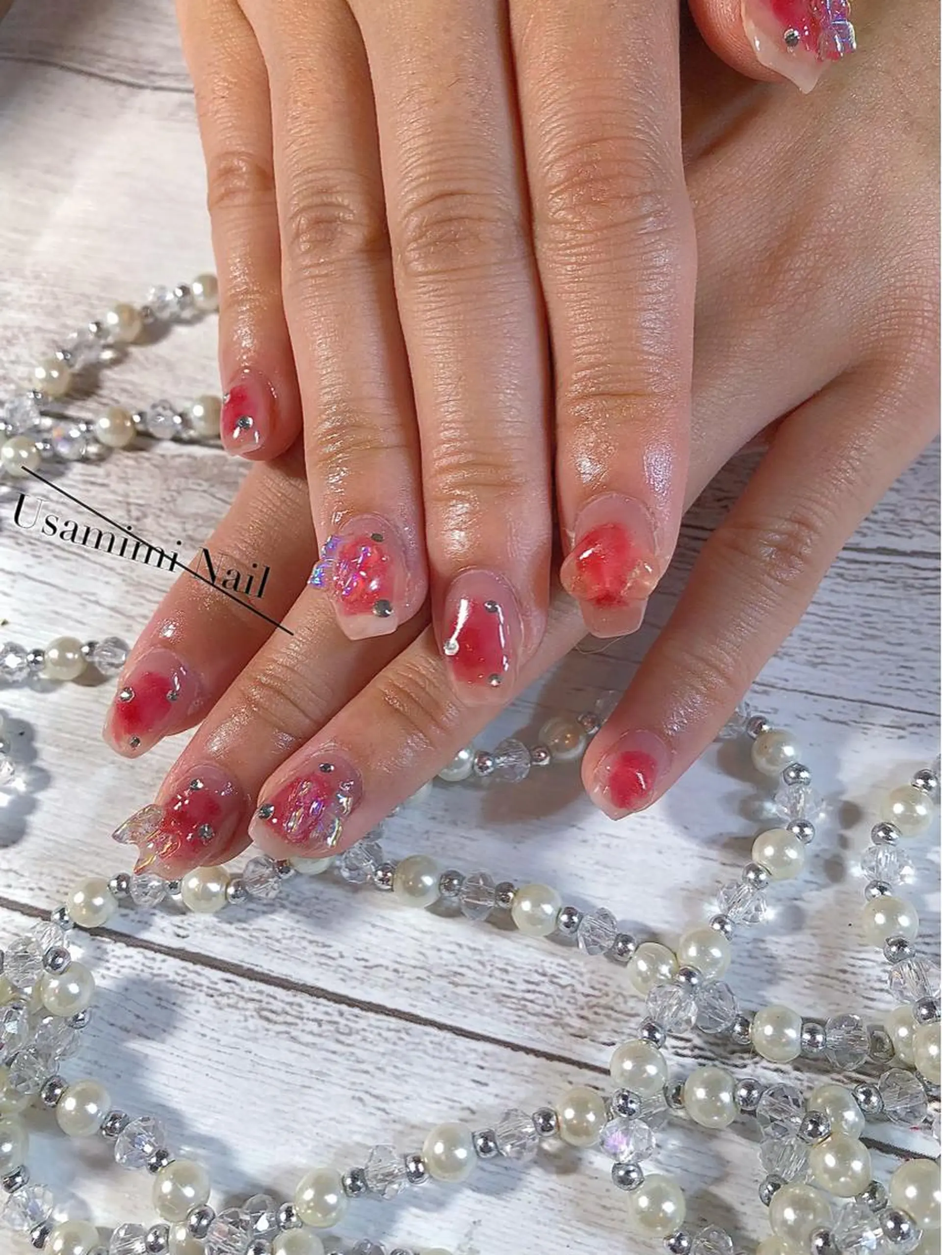 ミディアム ネイル USAMiMi 🐰💕のネイルデザイン