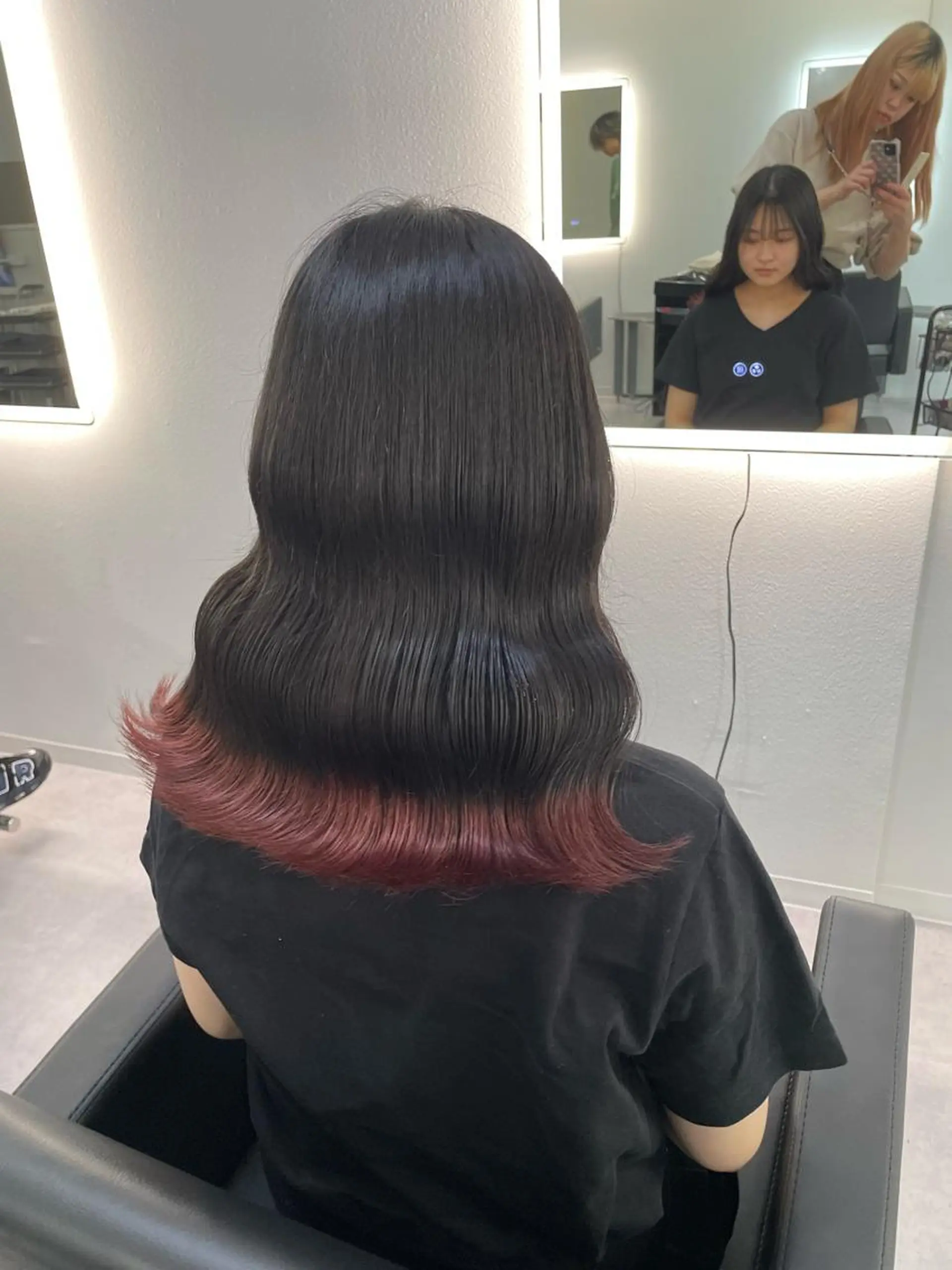 セミロング カラー ヘアアレンジ メンズ メンズブリーチ メンズハイトーン ブリーチ ケアブリーチ デザインカラー Cielro/ダブル カラー/西田咲希のヘアスタイル