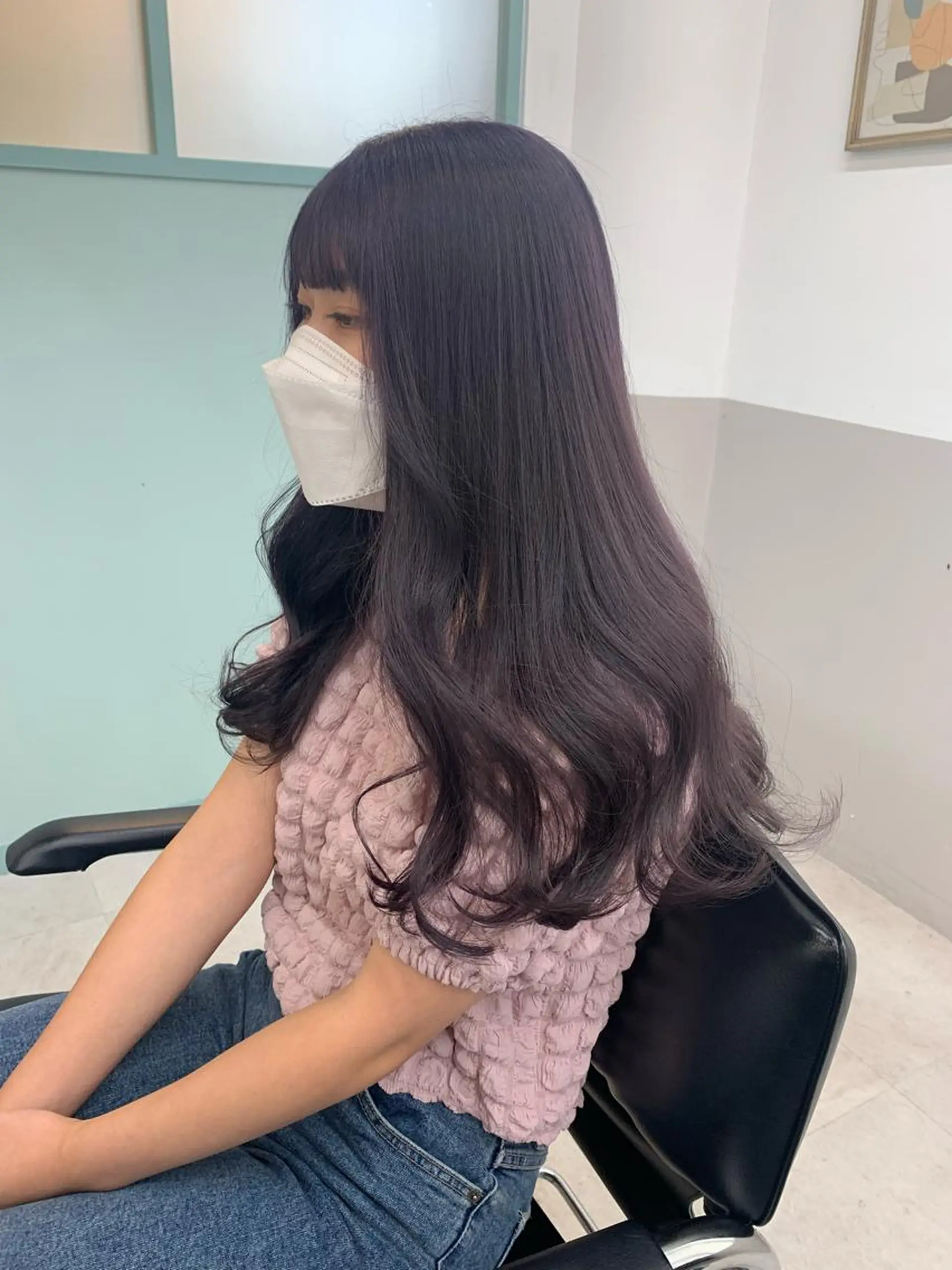 ロング カラー ベージュカラー ブリーチ 透明感カラー ダブルカラー ラベンダーカラー 🌸MAYU🌸 ハイトーン➕レイヤーのヘアスタイル