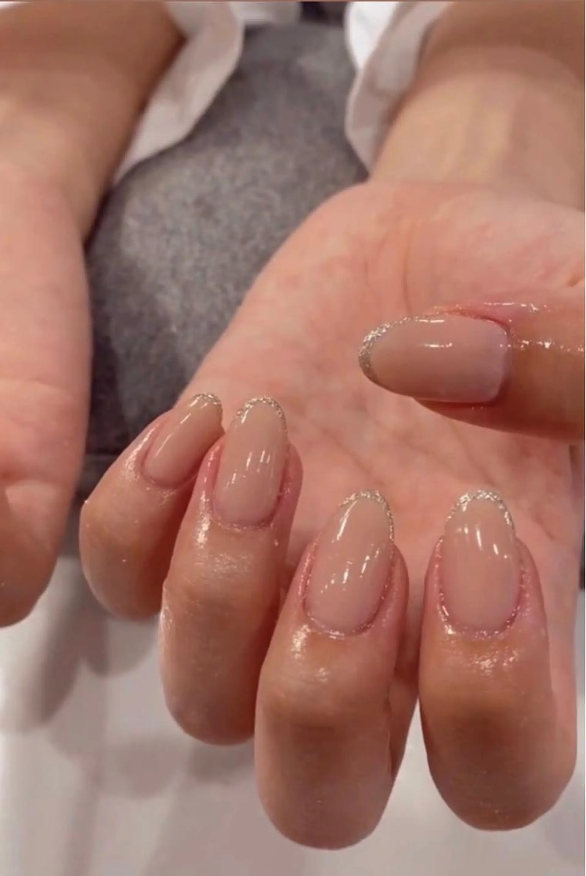 ネイル ラメ(グリッター) 鶴橋wooone nail.rieのネイルデザイン