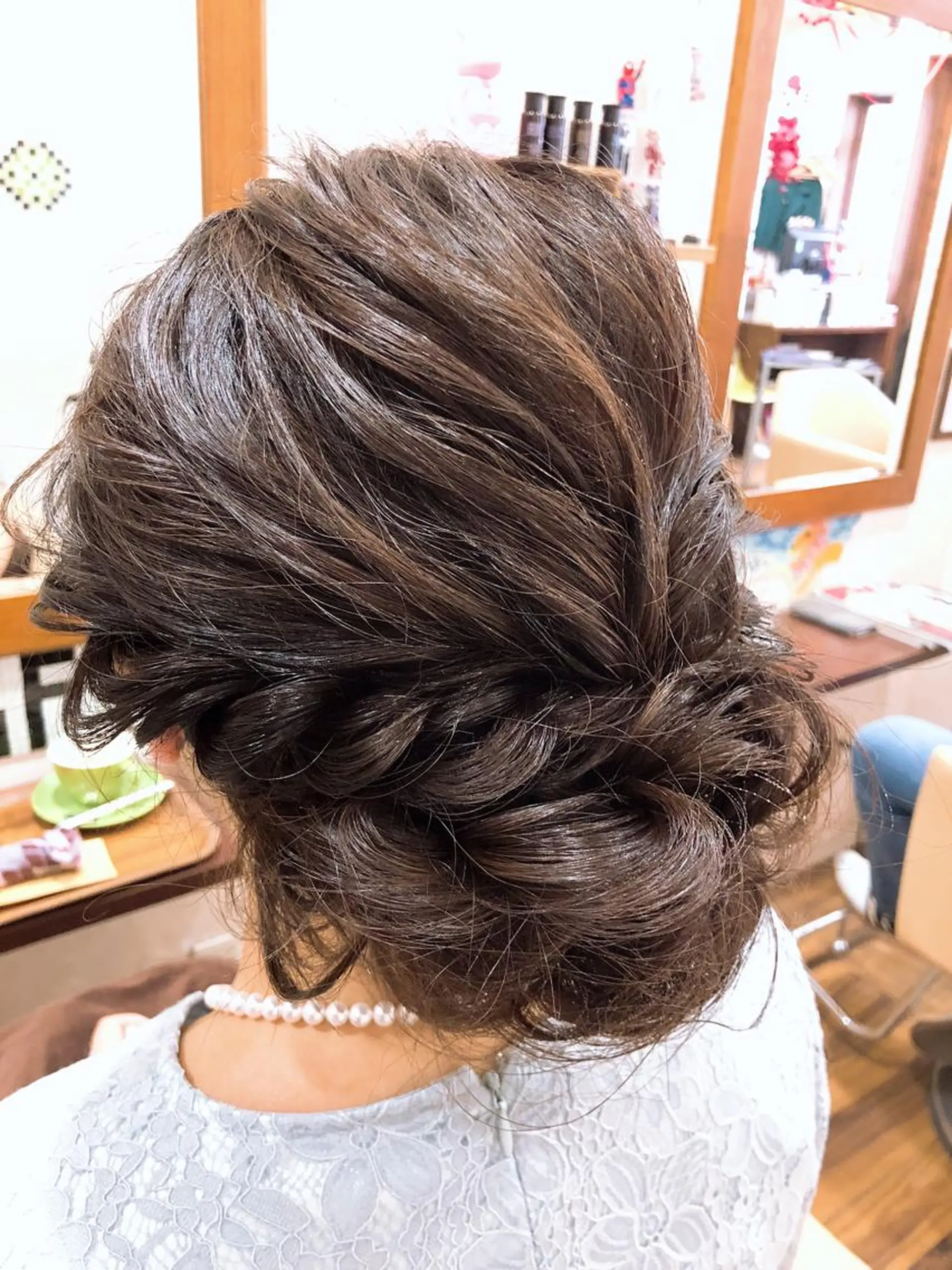 セミロング ヘアアレンジ 國次 夕貴のヘアスタイル