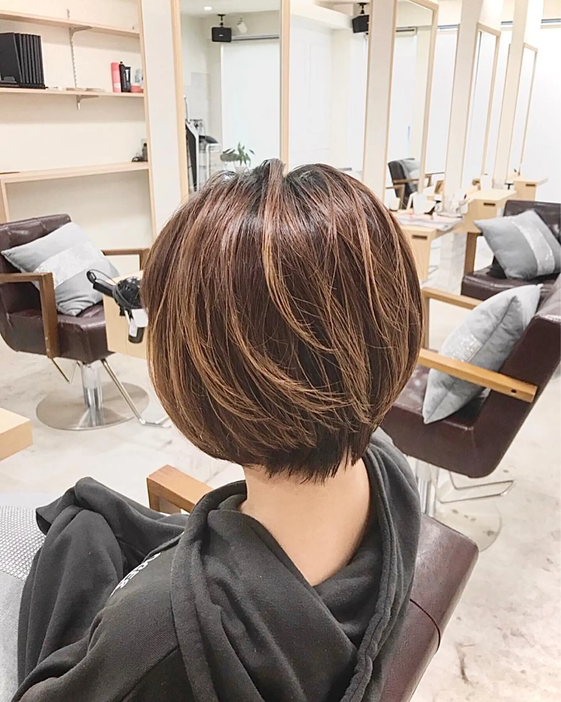 ショート パーマ ショートボブ ボブ ショートヘア マンツーマン/透明感 foi hairのヘアスタイル