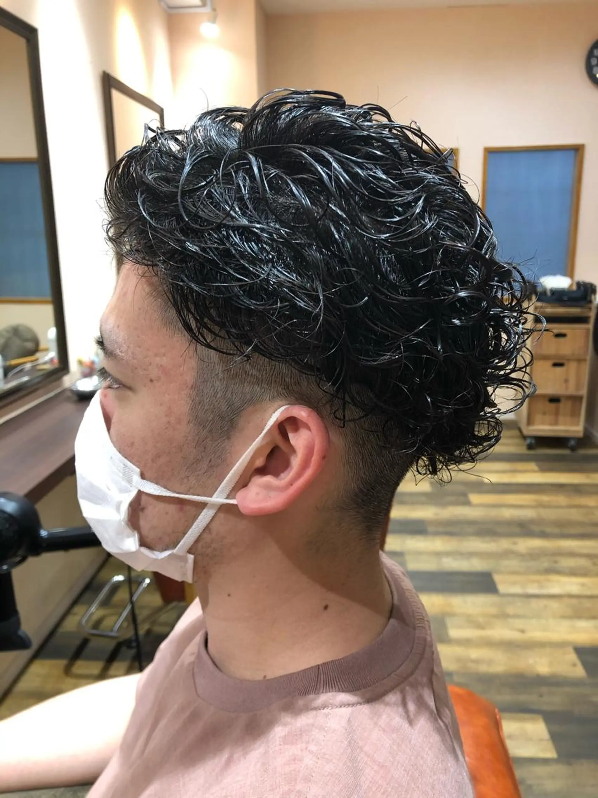 パーマ メンズ 髙木 常幸のヘアスタイル