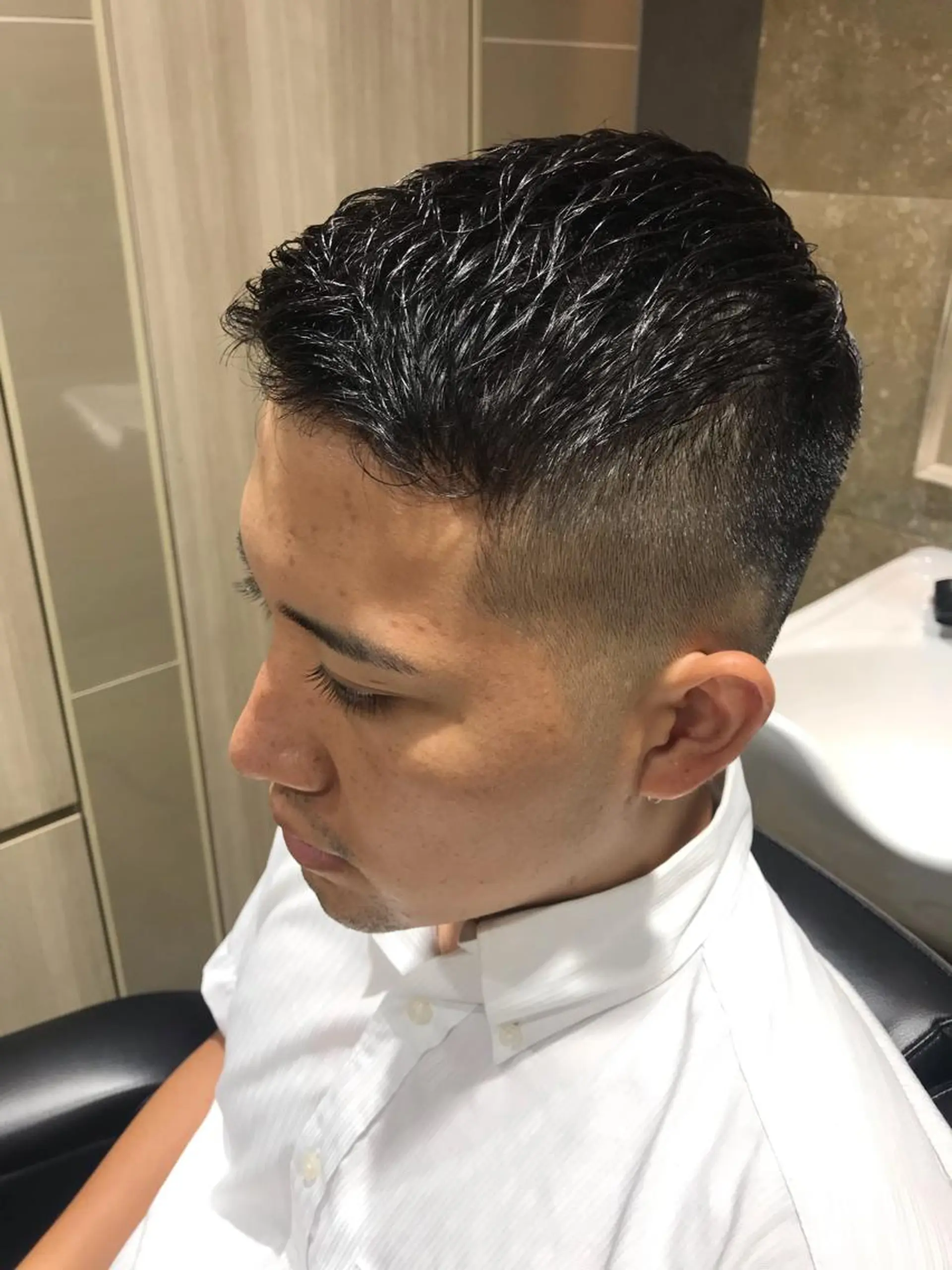 ショート プレミアムバーバー 表参道のヘアスタイル