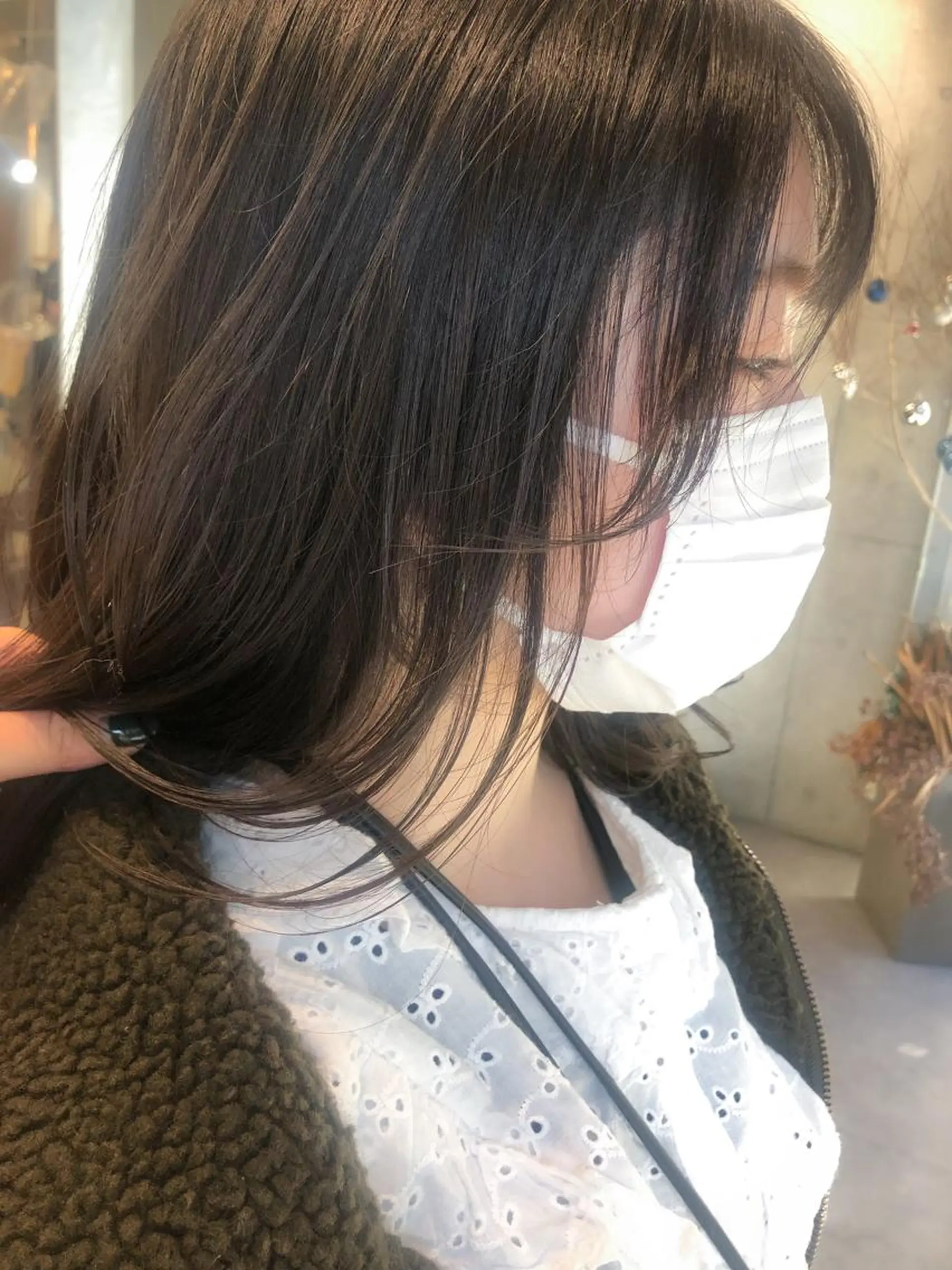 ミディアム カラー ヘアアレンジ rii-🩰 トレンドメイクのヘアスタイル