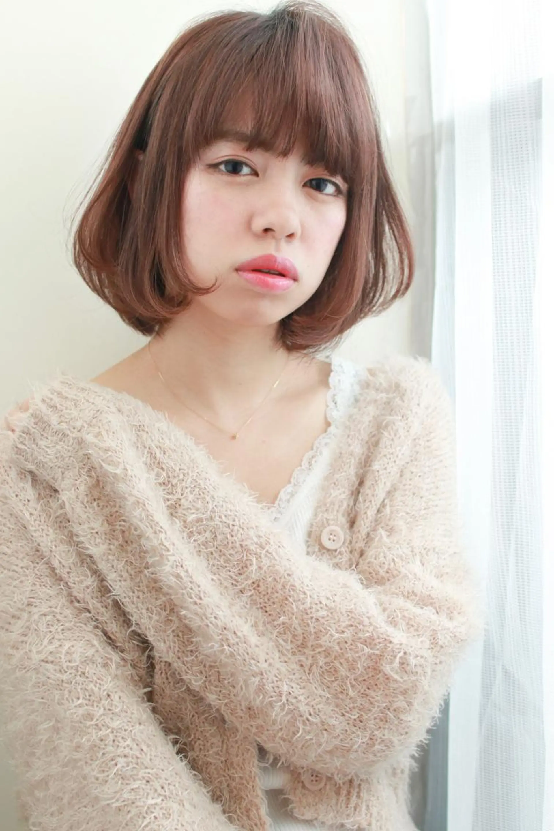 ショート カラー パーマ ヘアアレンジ ボブ 【白髪ぼかし 専門GBG】自由が丘のヘアスタイル