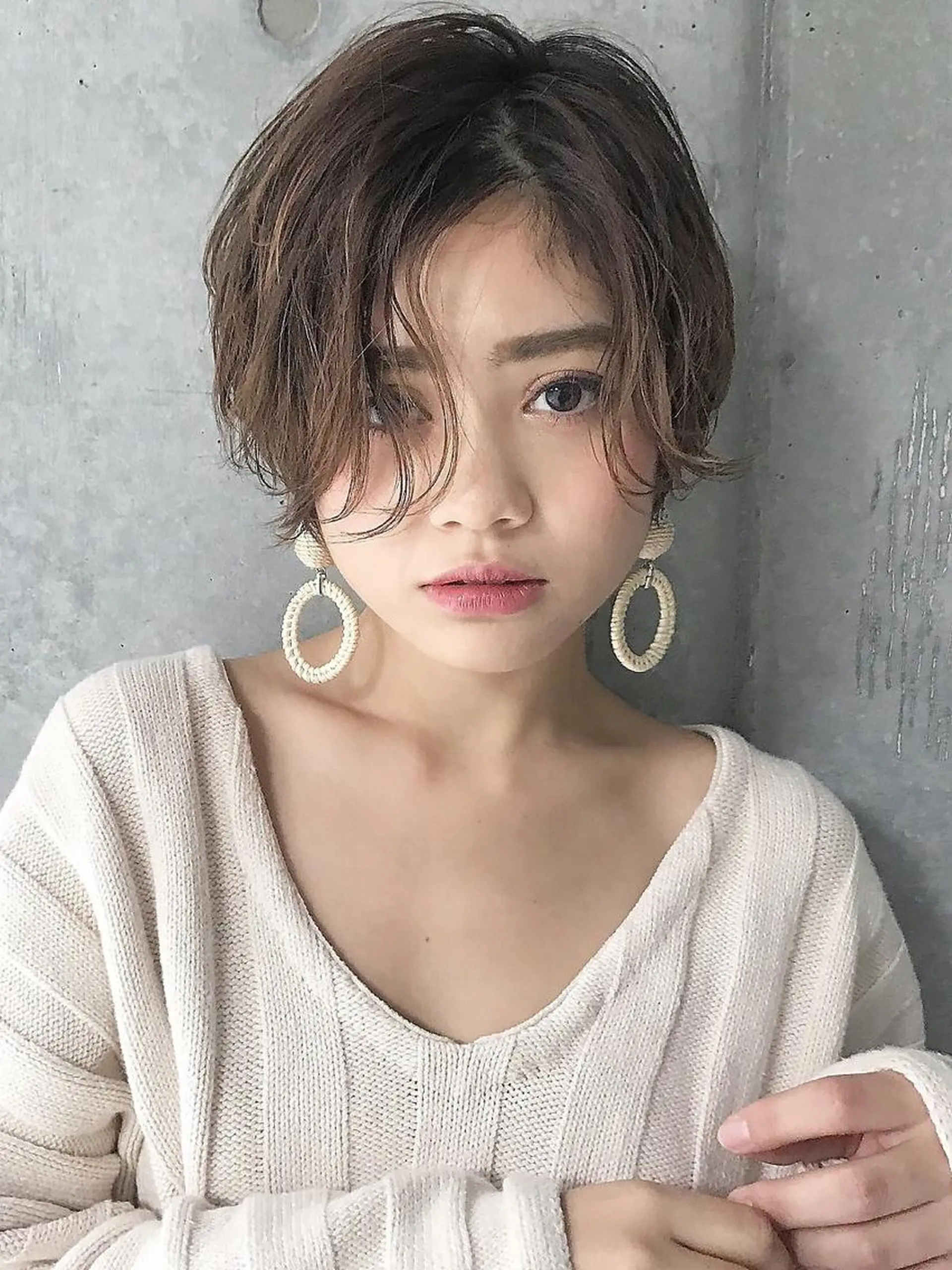 ショート カラー パーマ 仙台Ｉ韓国レイヤー Ｉ髪質改善Ｉ伊藤拓海のヘアスタイル