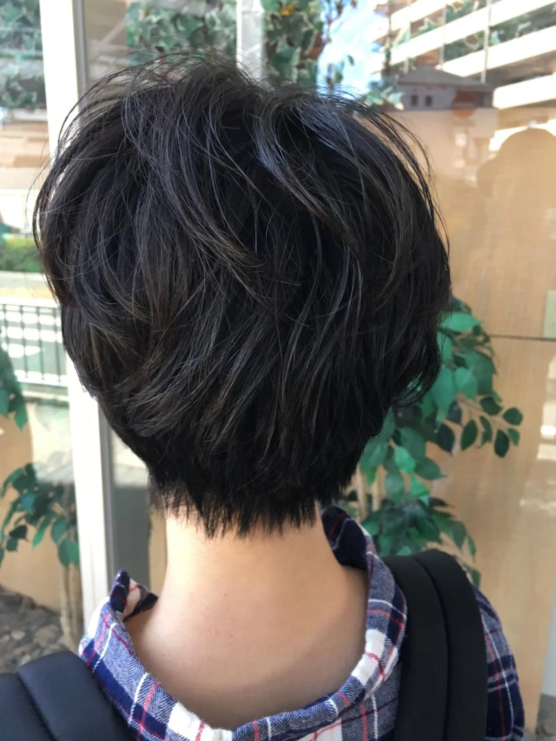 ショート パーマ ショートヘア カット パーマ 金沢美容室/ 艶髪/夜営業/JINのヘアスタイル